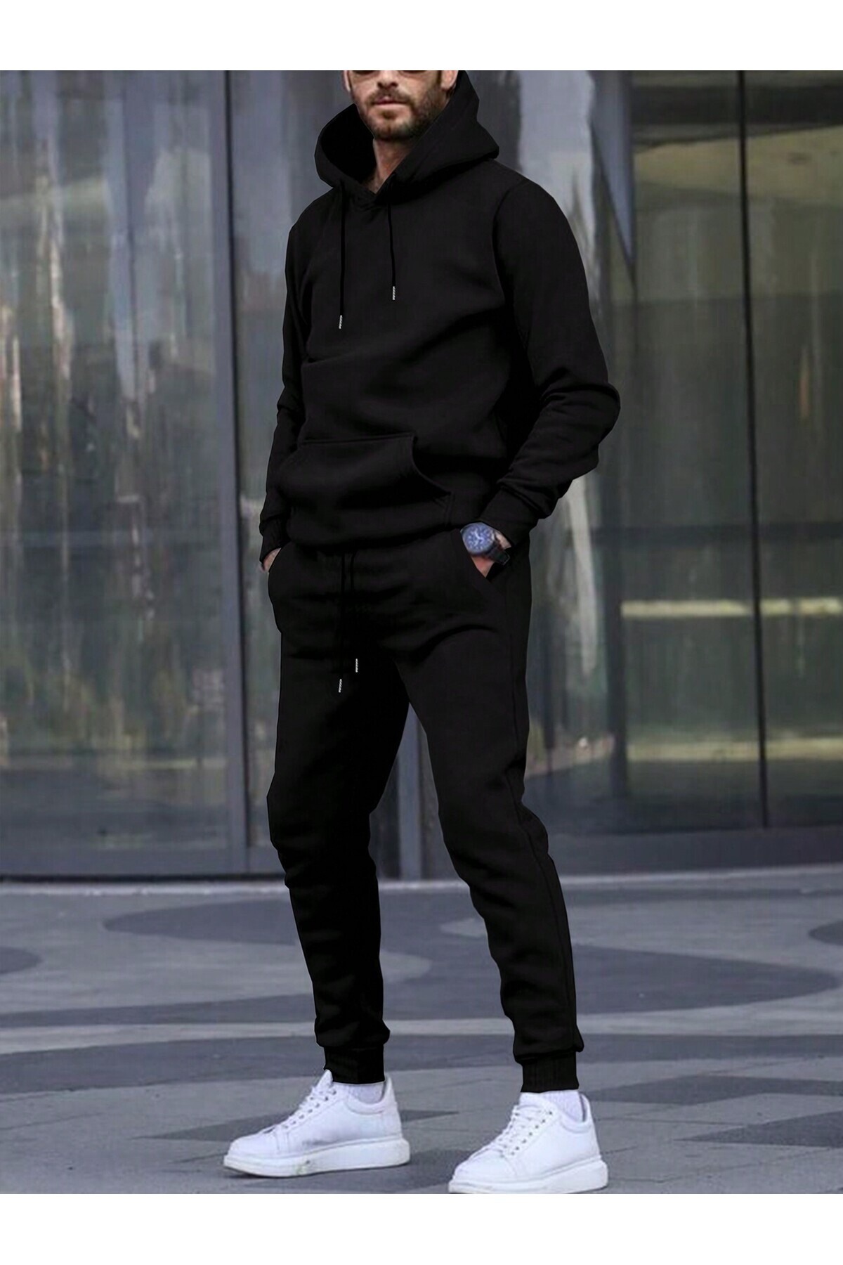 ERKEK KAPÜŞONLU EŞOFMAN TAKIMI EYAXX Sportwear Company — رنگارنگ EYAXX-ErkekKapüşonluEşofmanTakımı