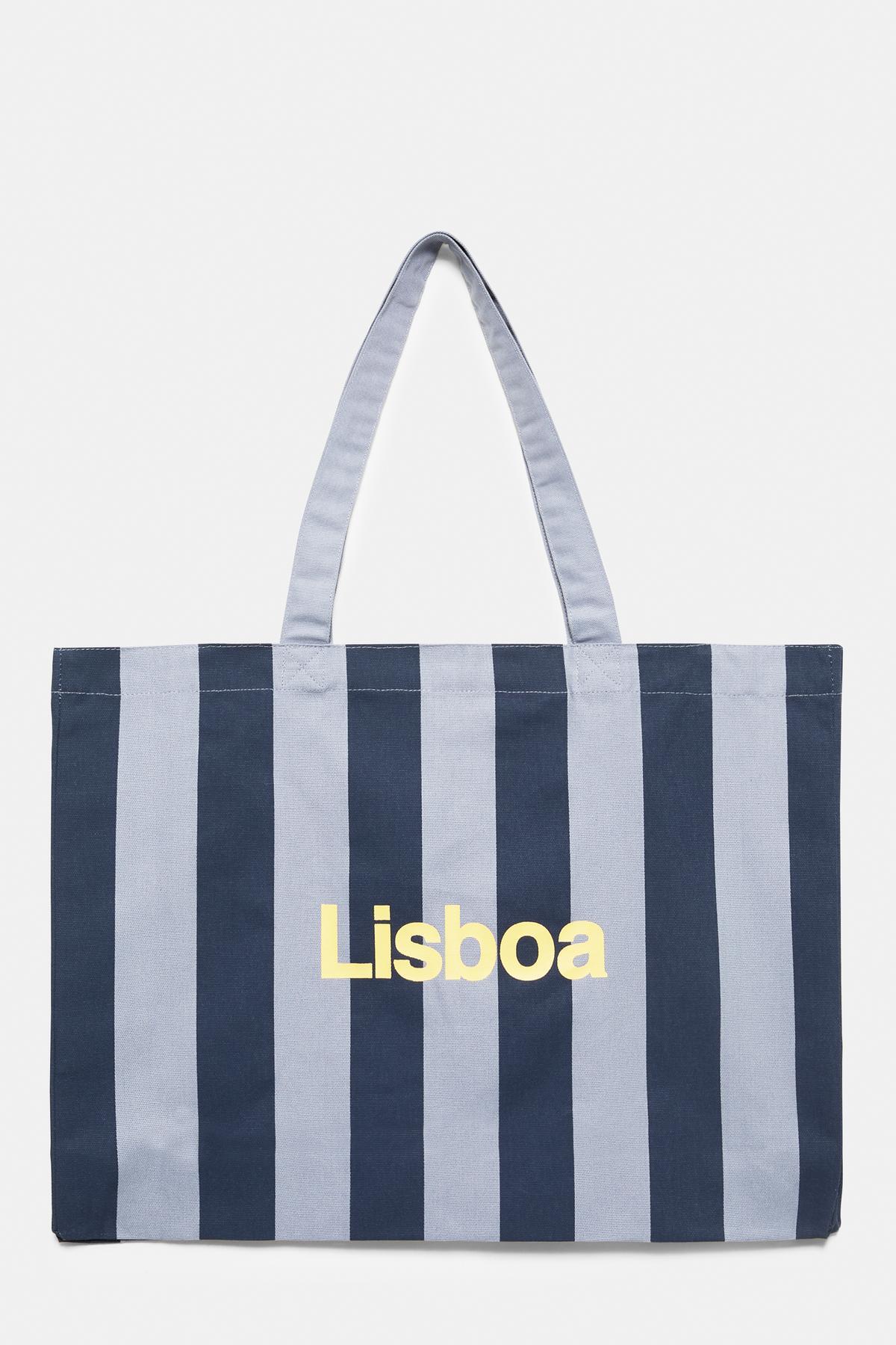 Striped Stockholm cloth bag
