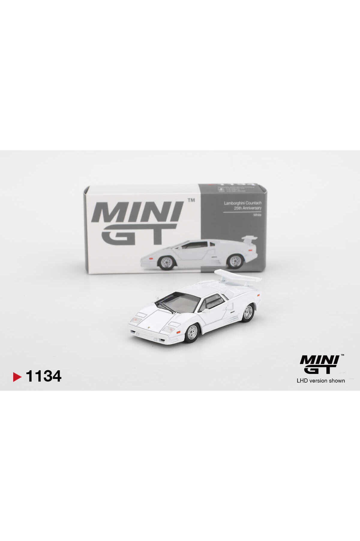 mini gt Lamborghini Countach 25th Anniversary Beyaz 1:64 Ölçek