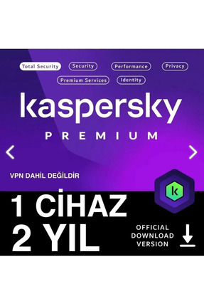 Kaspersky Premium 2025 – 1 Cihaz / 2 Yıl Dijital Lisans (VPN Dahil Değildir)