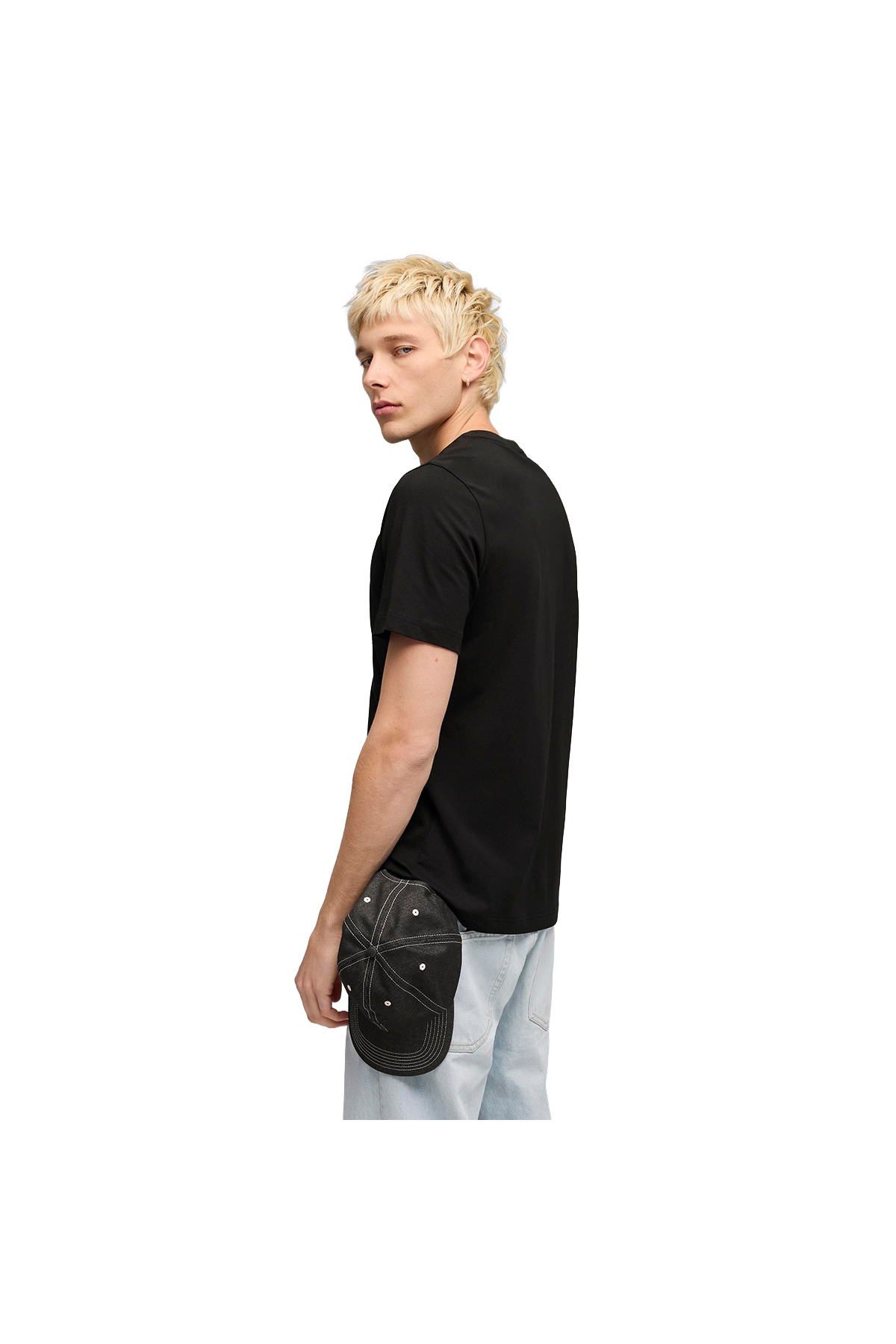 Puma 691775 Graphic Tee Tişört Erkek T-Shirt SİYAH görsel 2