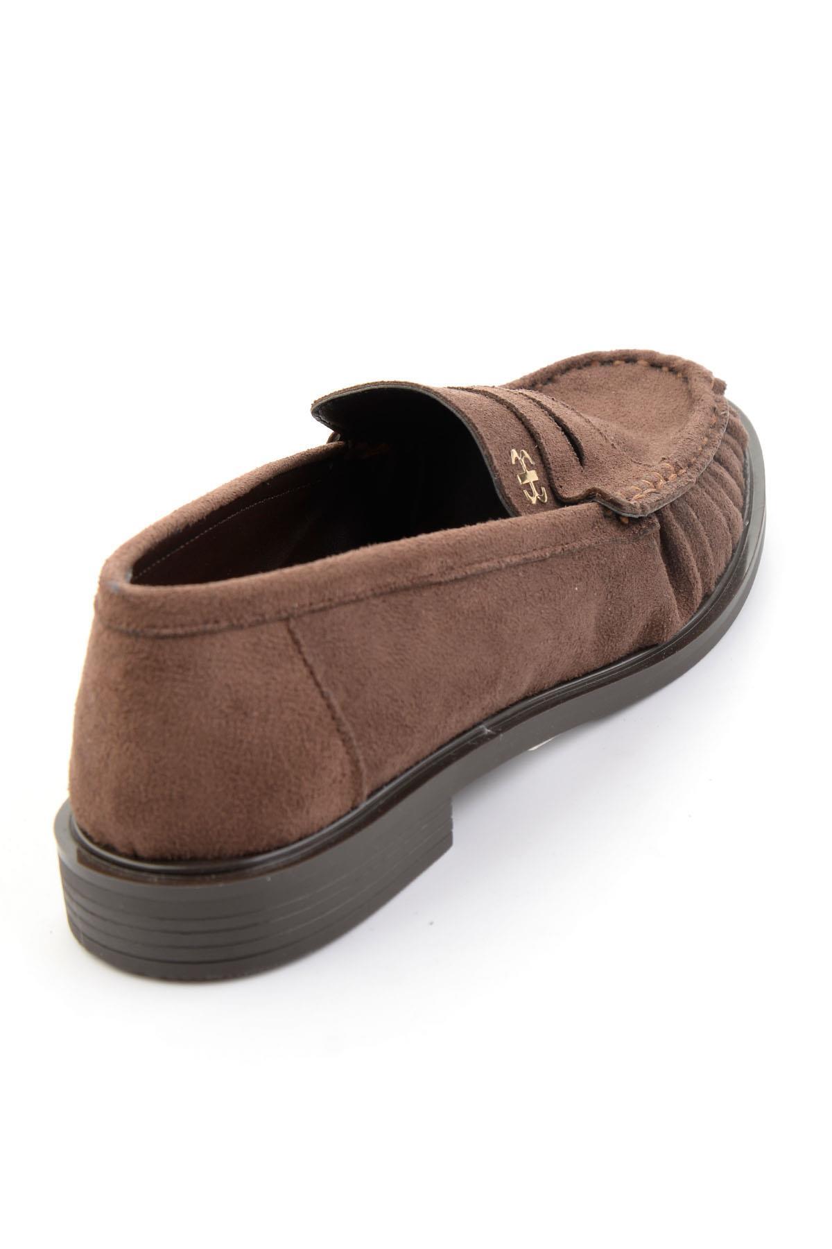 Bambi Kahve Kadın Loafer Ayakkabı K01503728372 görsel 4