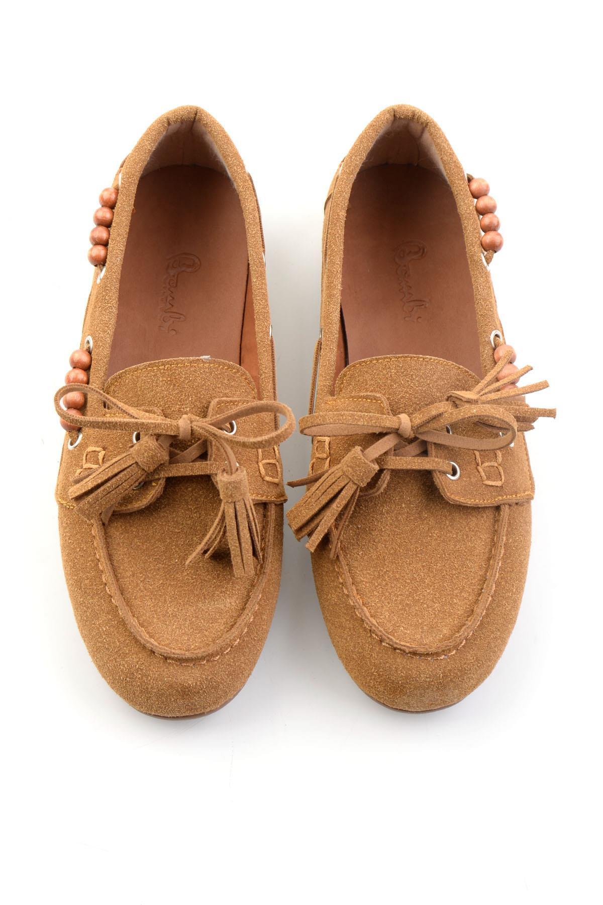 Bambi Taba Kadın Loafer Ayakkabı K01936070072 görsel 5