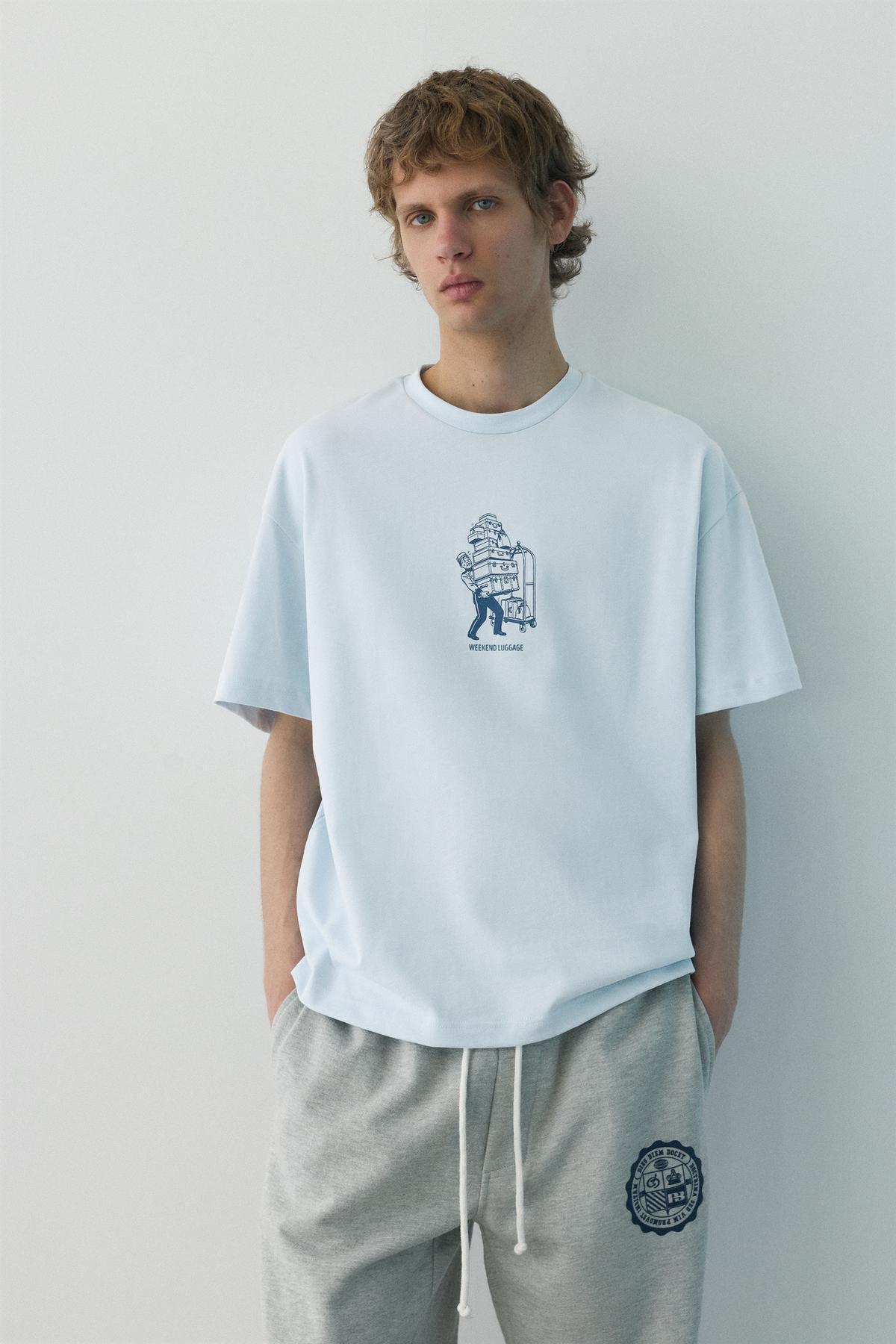 Pull & Bear Kutulu grafik t-shirt - Fiyatı, Yorumları