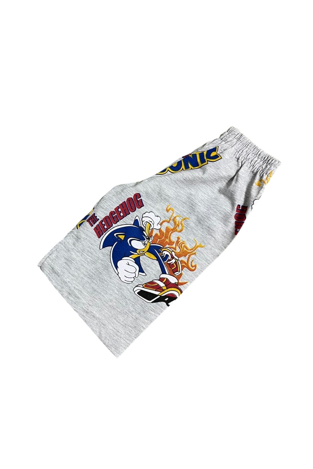 Fil Kids Erkek Çocuk Pamuklu Yazlık İnce Kumaş Gri Renk Kirpi Desenli Kısa Kollu Şortlu Yazlık Pijama Takımı fotoğrafı 5 (önizleme)