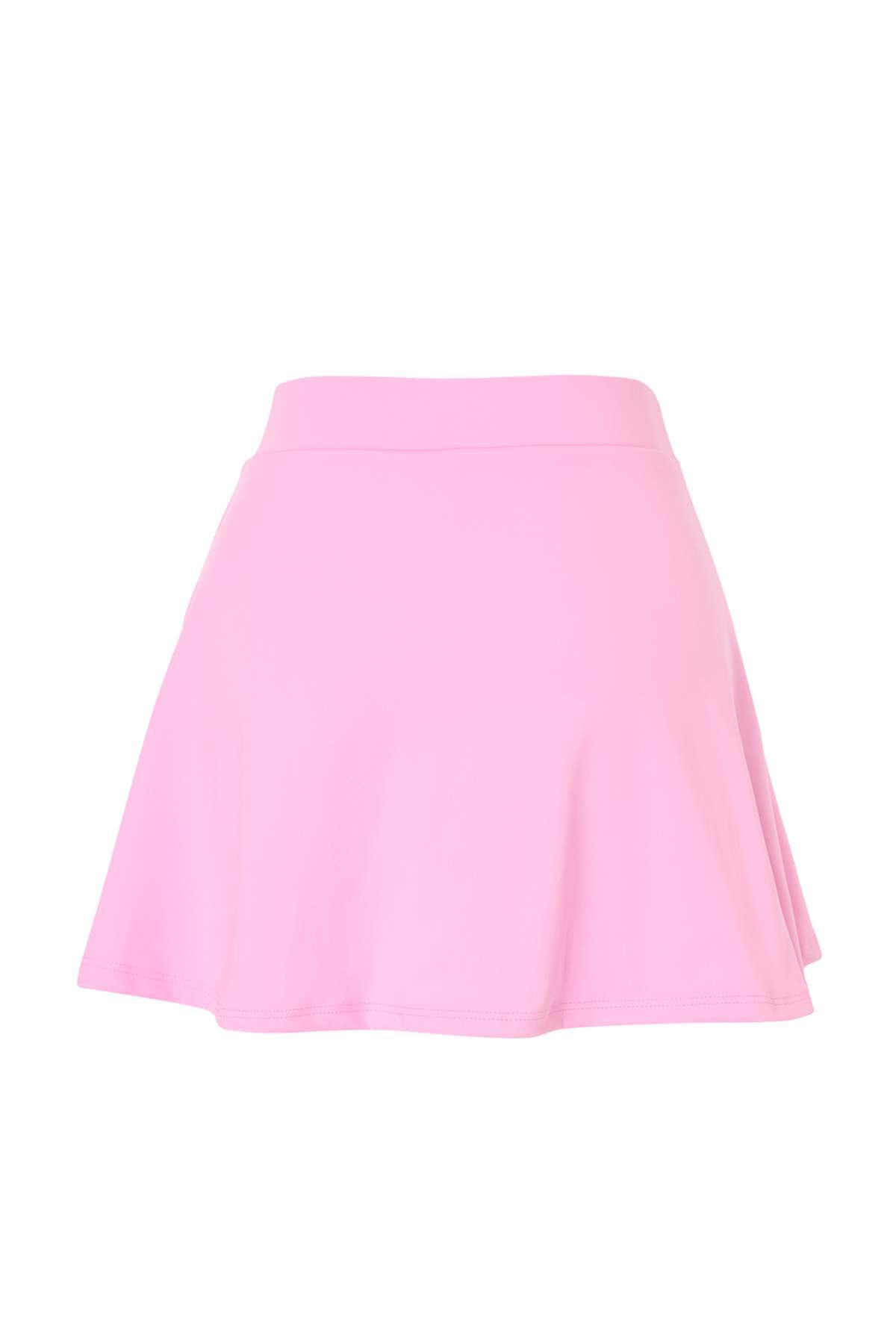 Trendyolmilla  Pembe Biyeli Dalgıç/Scuba Şort Etek Şort & Bermuda TWOSS22SR00067 - Görsel 7