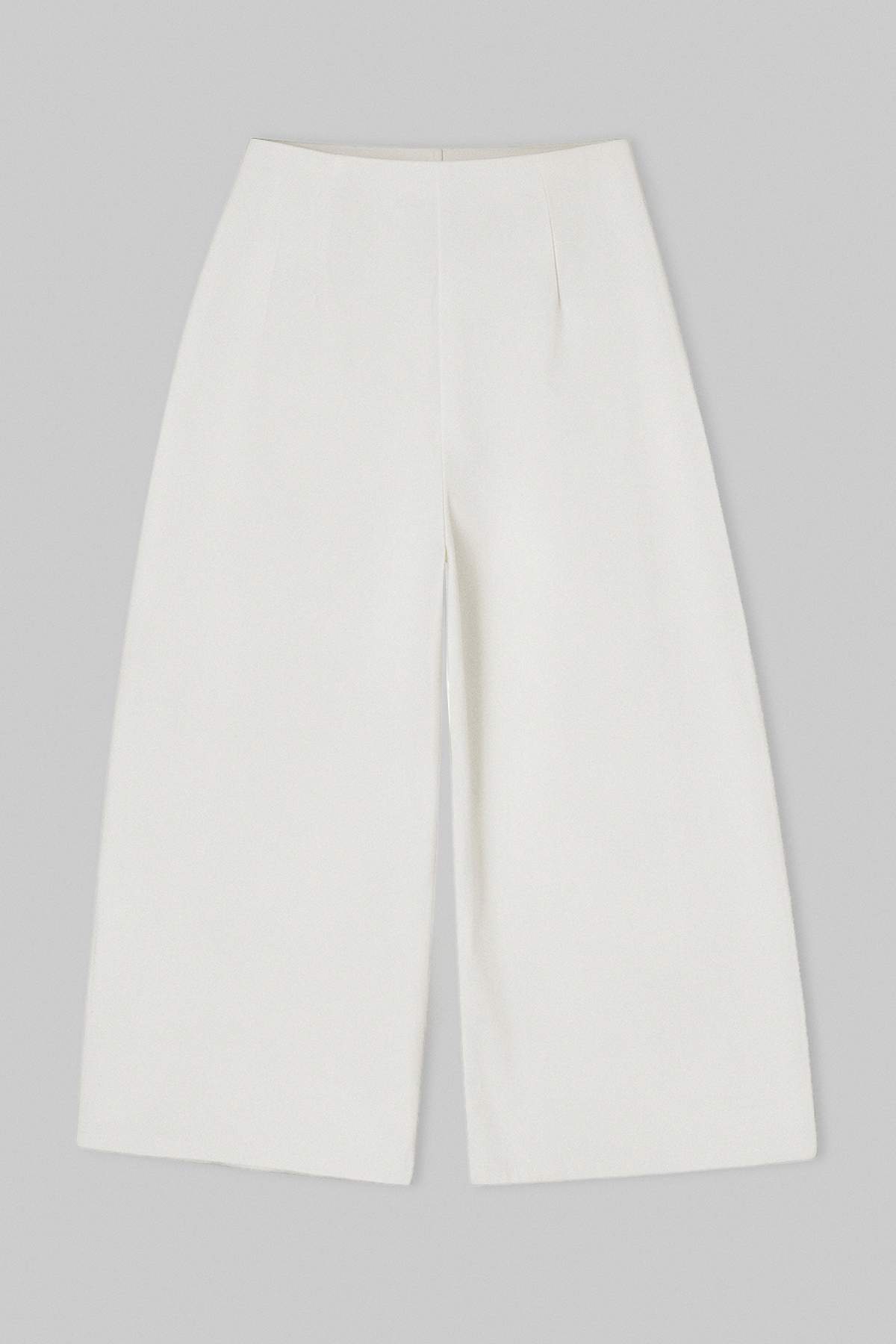 Trendyolmilla  Beyaz Bel Detaylı Yüksek Bel Kısa Boy Baggy Balon Jeans TWOSS26JE00298 - Görsel 6