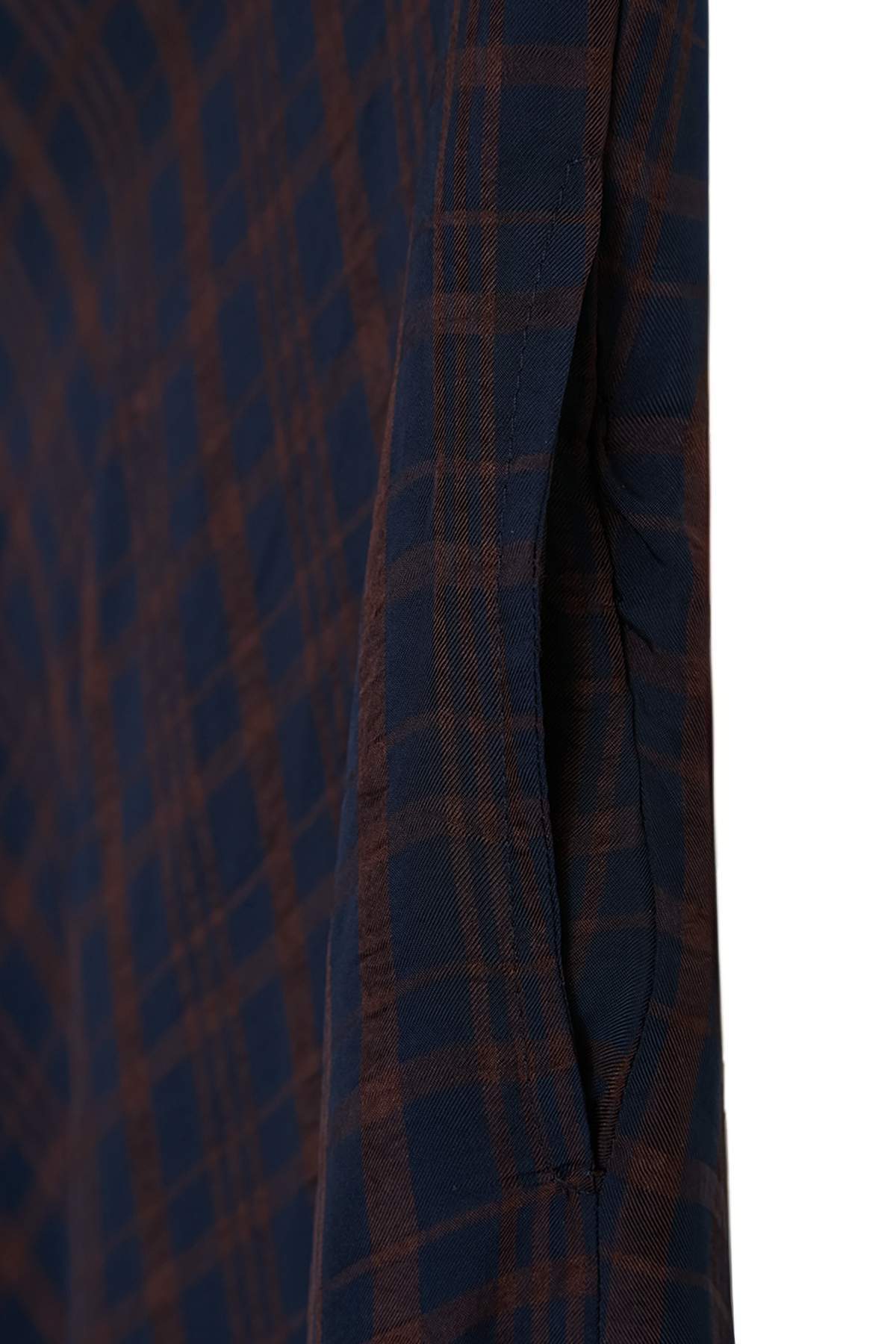 Trendyolmilla  Lacivert Astarlı Ekoseli Dökümlü Etek TCTSS26EE00022 - Görsel 7