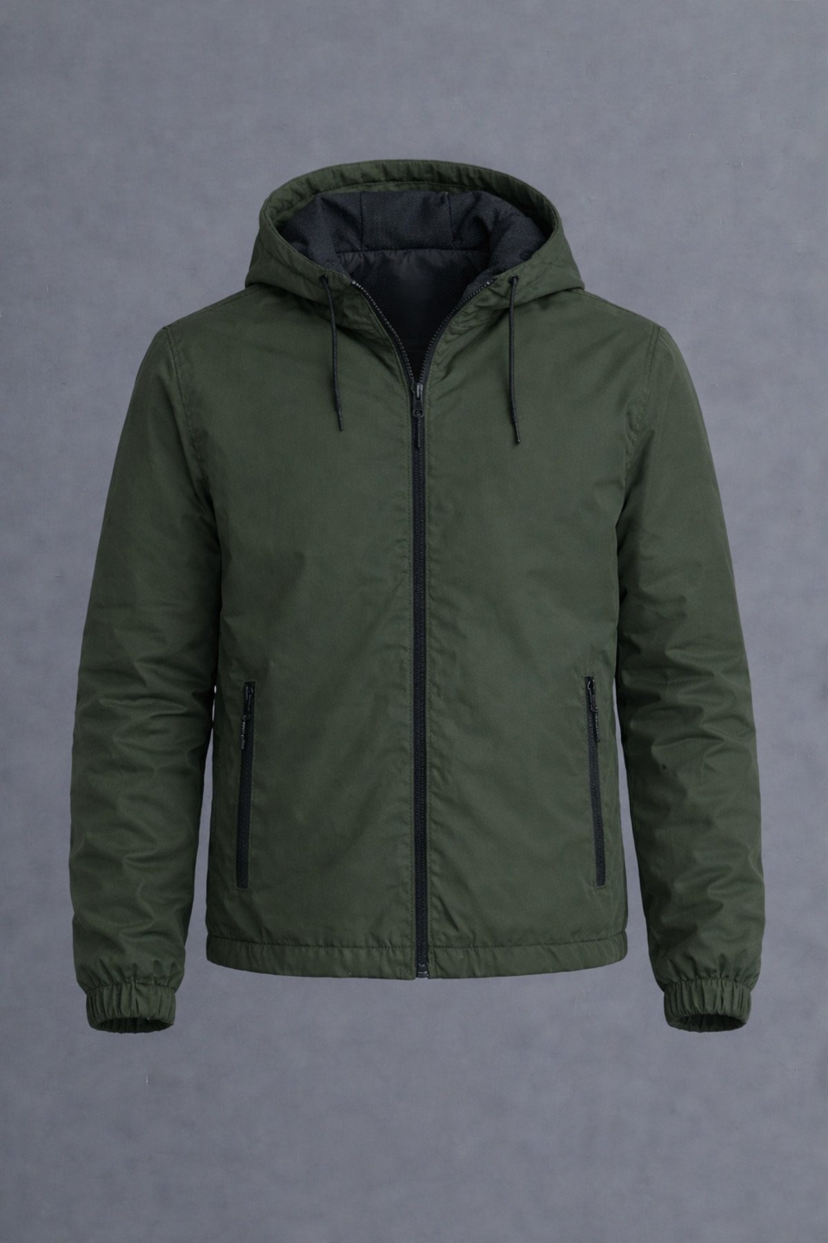 DAMGA JEANS  Erkek Basic Günlük Haki Yağmurluk & Rüzgarlık - Görsel 3