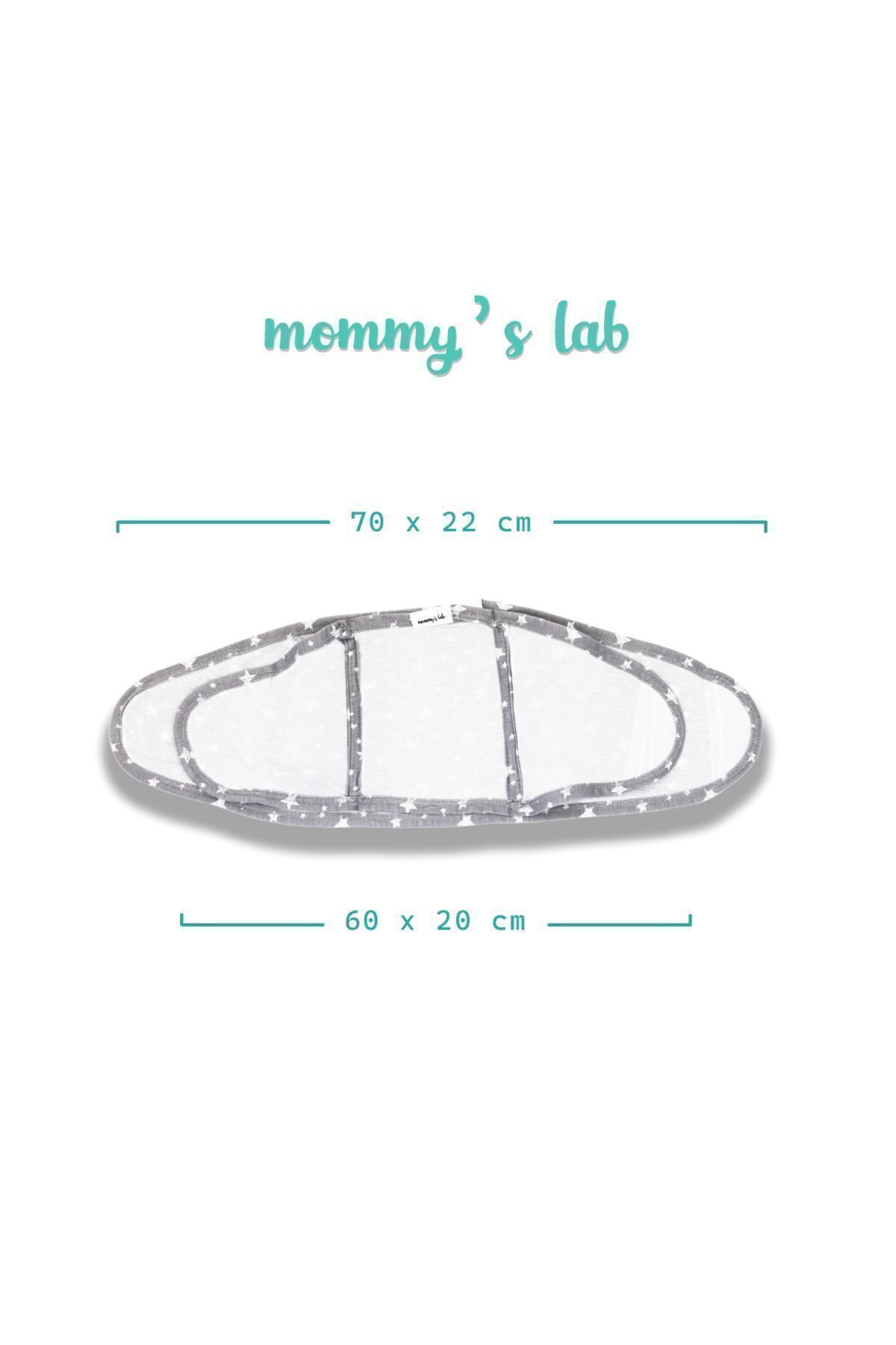 Mommyslab 0-4 Ay Yeni Sezon Desenli Renkli % 100 Pamuk Hazır Yarım Kuşak Kundak Kemer (OEKO TEX CIF BELGELİ) fotoğrafı 3 (önizleme)