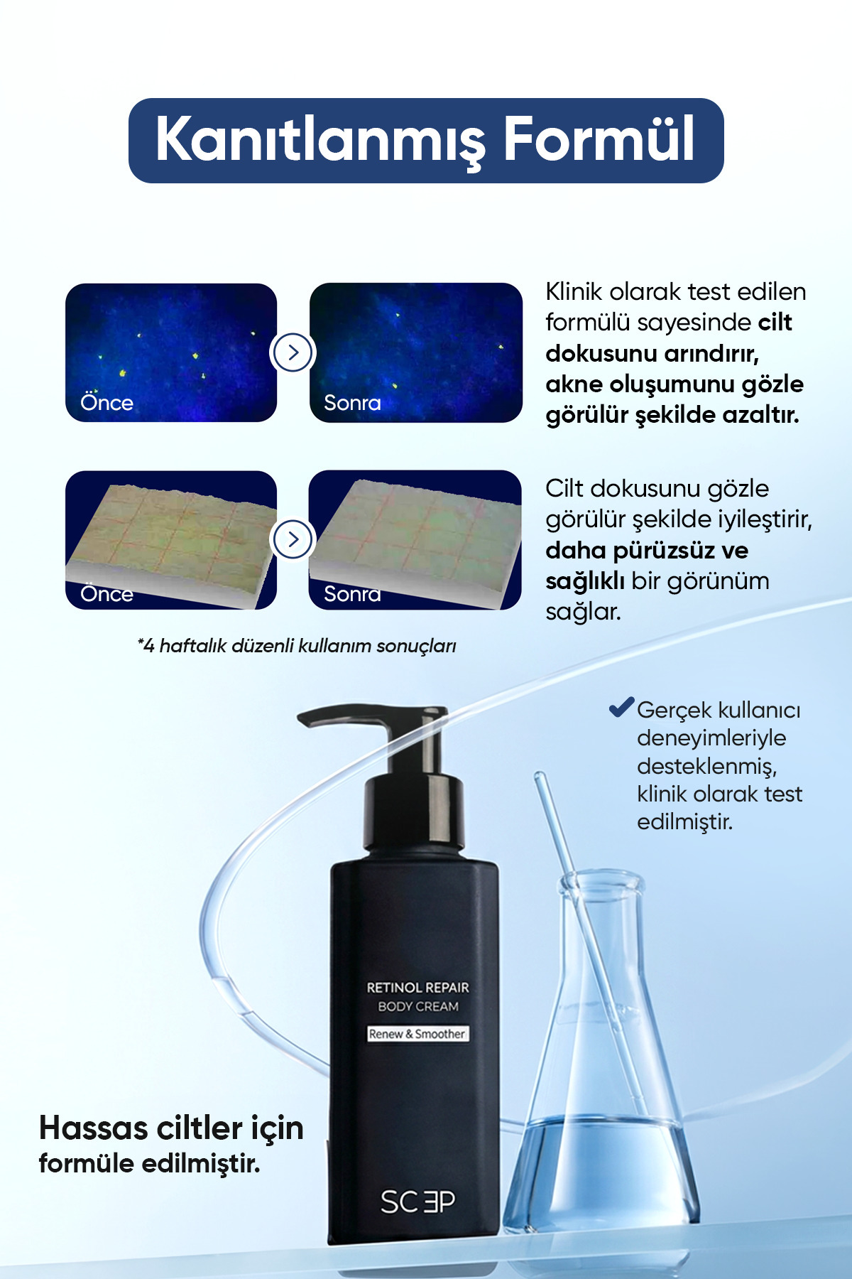 Retinol Repair Body Cream | %0.6 Onarıcı Retinol Vücut Kremi 150 ml — 001 — تصویر 3 از 5