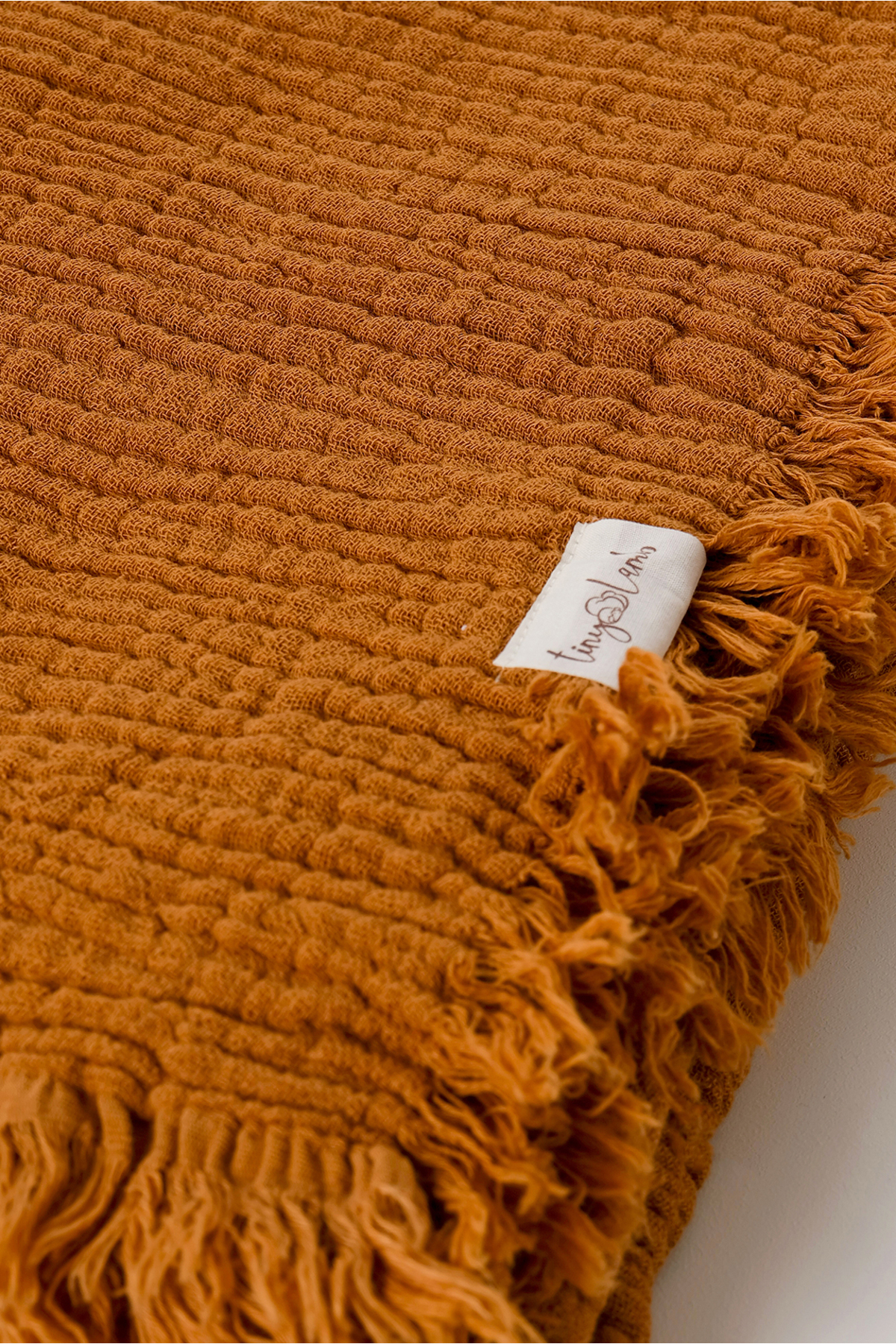 tinylamb 100x120cm Organik 4 Katlı Koyu Hardal Renk Müslin Battaniye Brighton fotoğrafı 2 (önizleme)