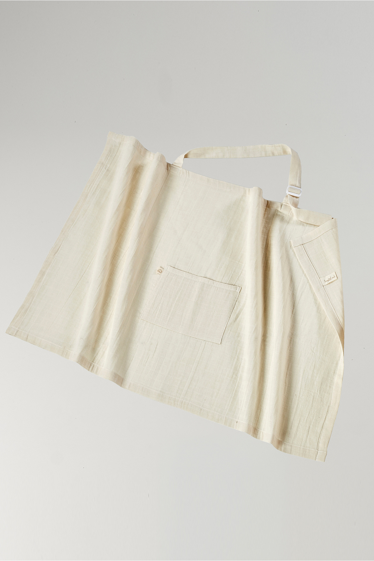 tinylamb Natur Müslin Emzirme Önlüğü - %100 Pamuk Emzirme Önlüğü fotoğrafı 3 (önizleme)