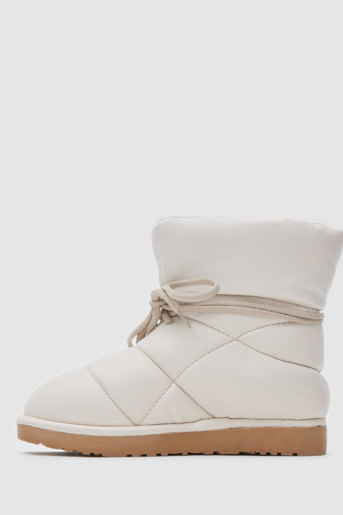 TOGO Bej Kadın Puffer Giydirmeli Casual Bot [TG060019] görsel 2