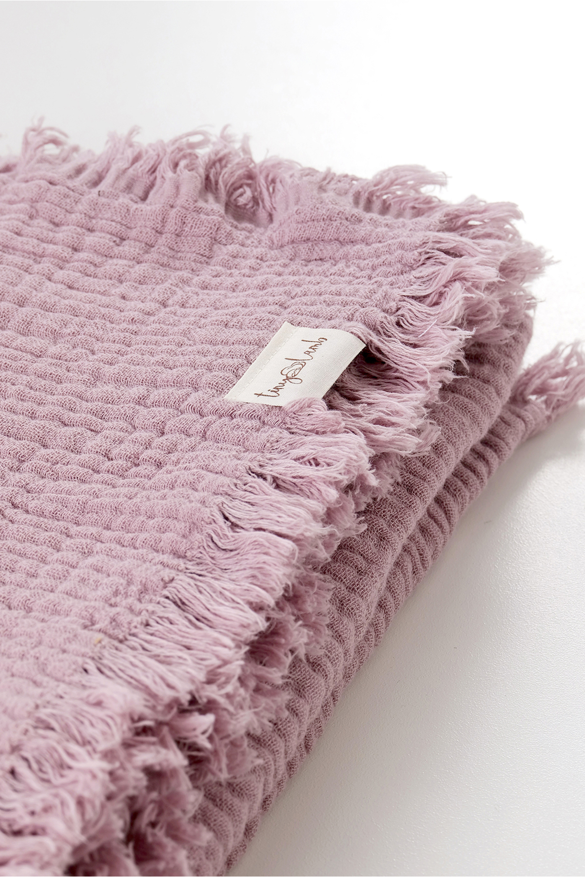 tinylamb Brighton 90x100cm Organik 4 Katlı Mürdüm Renk Müslin Battaniye %100 Pamuk Müslin fotoğrafı 4 (önizleme)