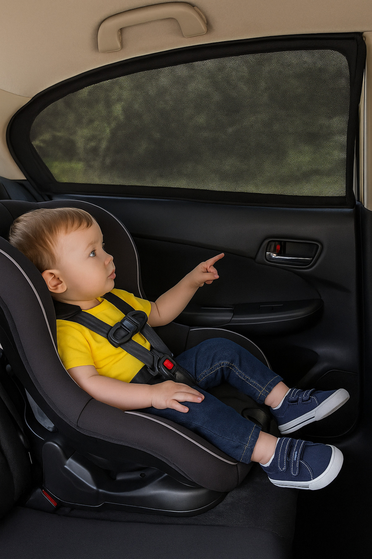 HASBY 2 Adet Araba Yan Cam Güneşlik Oto Araç Arka Cam Güneşlik Anne Bebek Emzirme Perdesi fotoğrafı 2 (önizleme)