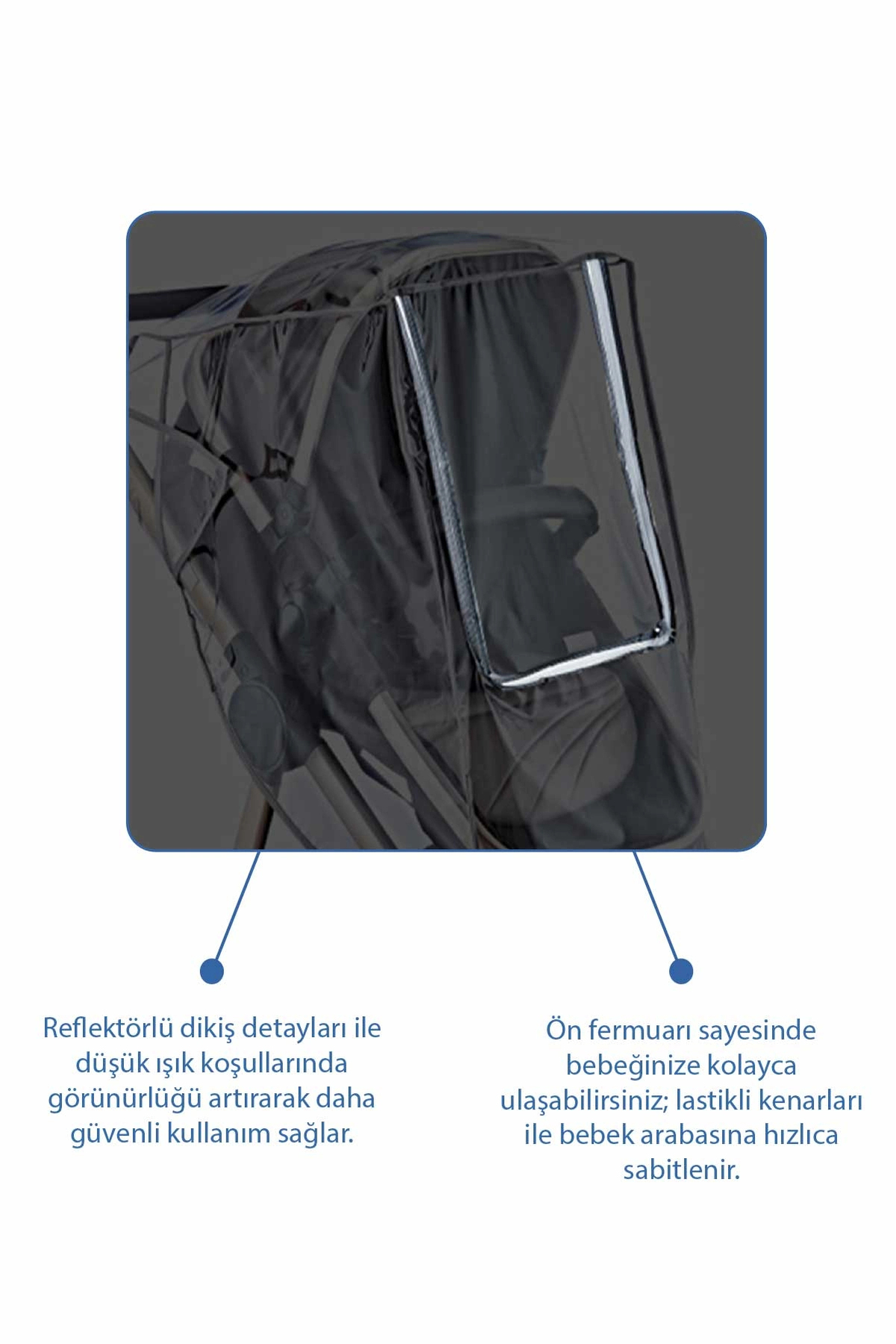 Babyjem Bebek Arabası Yağmurluğu fotoğrafı 4 (önizleme)