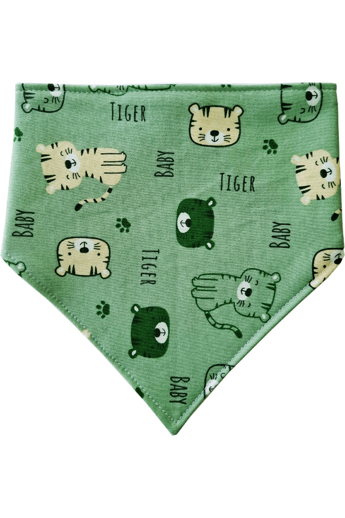 Baby Minik Üçgen Fular Penye Sıvı Geçirmez Salya Ve Mama Önlüğü 4 Adet fotoğrafı 3 (önizleme)