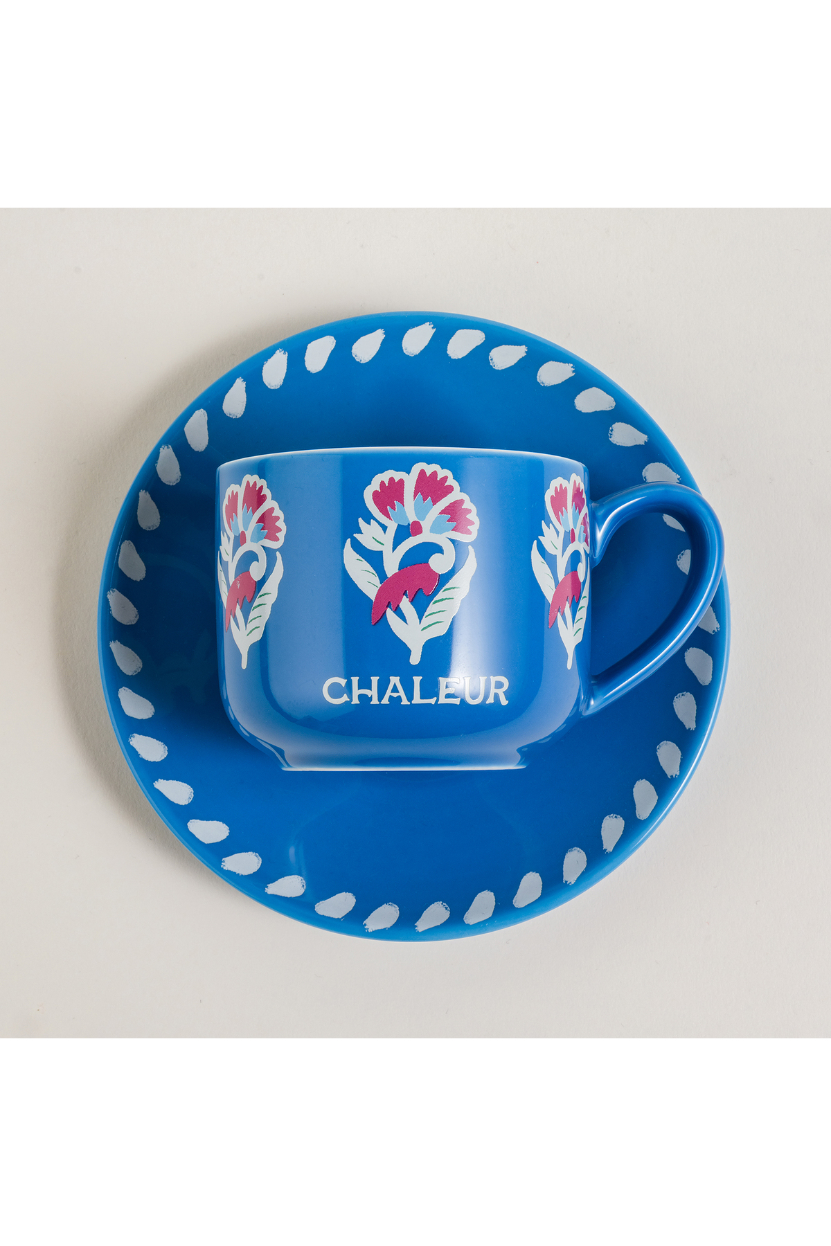 Luohu Porcelain Coffee Set 90 Ml Blue