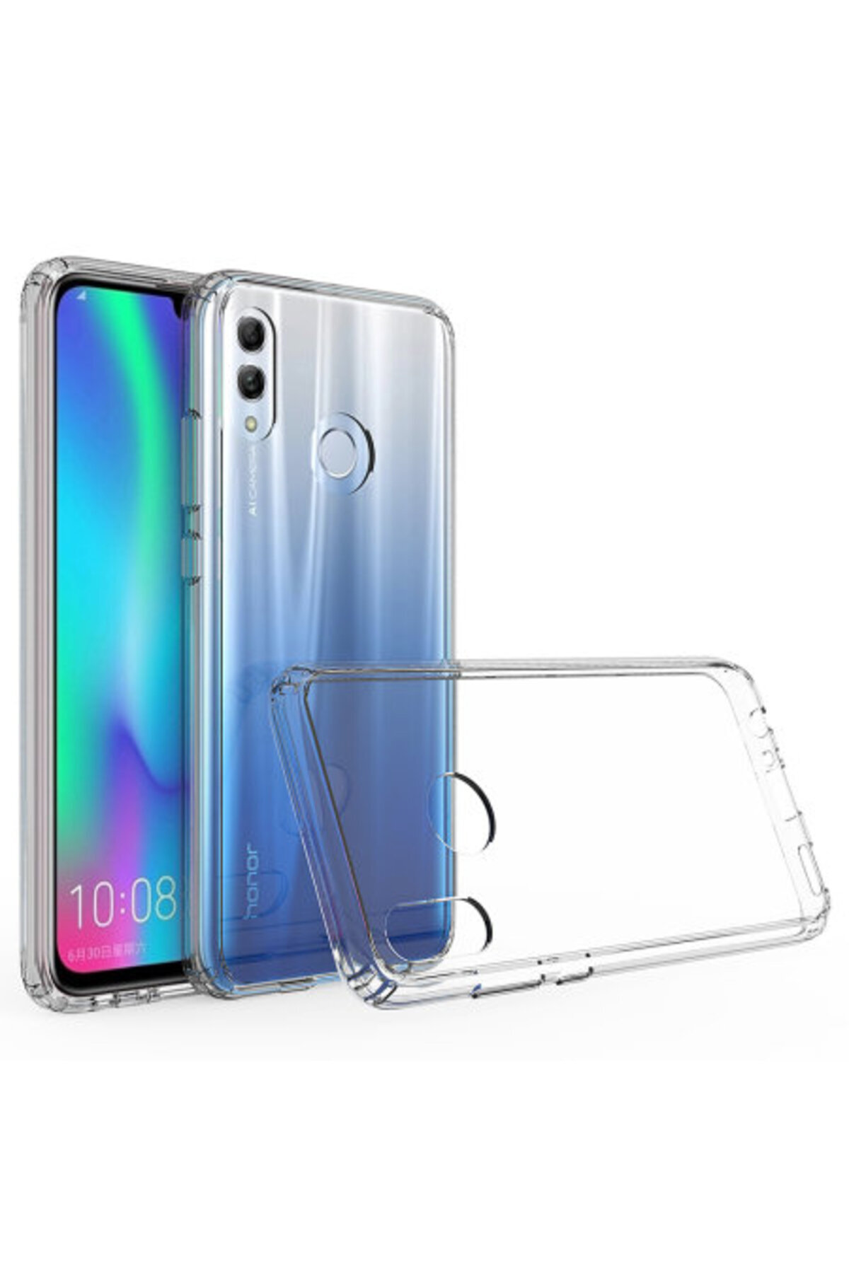 Case Compatible with Huawei P Smart 2019 Clear Silicone Camera Protected 3D