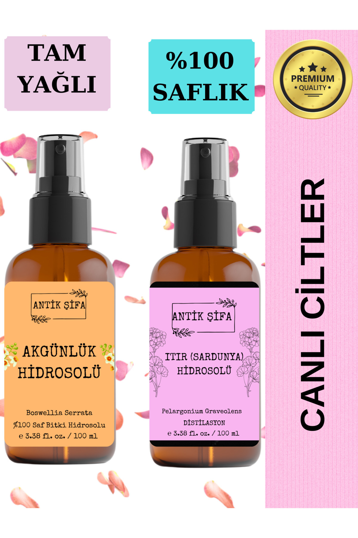 Akgünlük Suyu Ve Itır Suyu (100ML 100ML) - Doğal Ak Günlük, Sığla Ve Sardunya Hidrosolü — TYCBBZA56N171421054321329 — تصویر 3 از 5