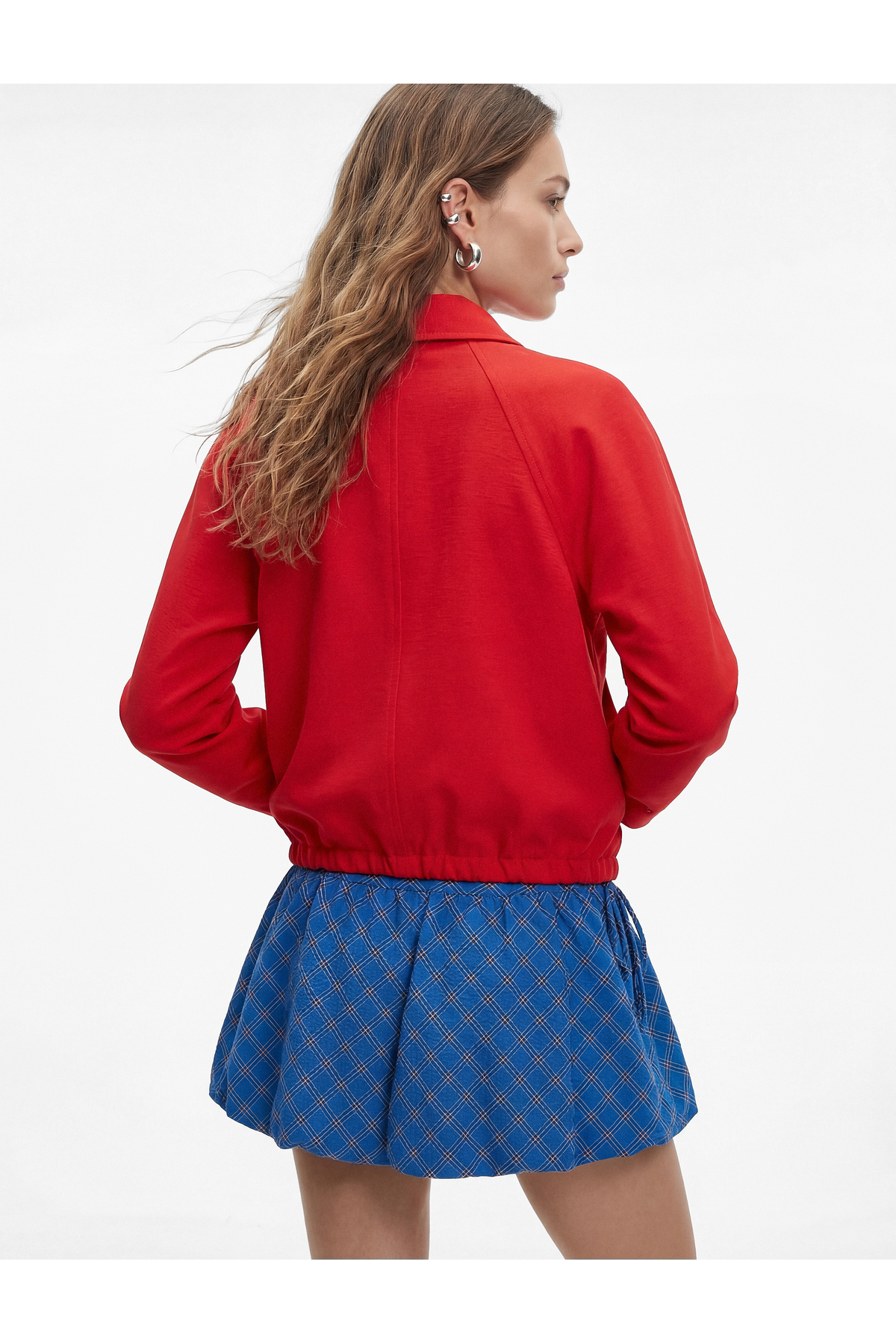 Koton  Cepli Uzun Kollu Fermuarlı Bomber Ceket - Görsel 3