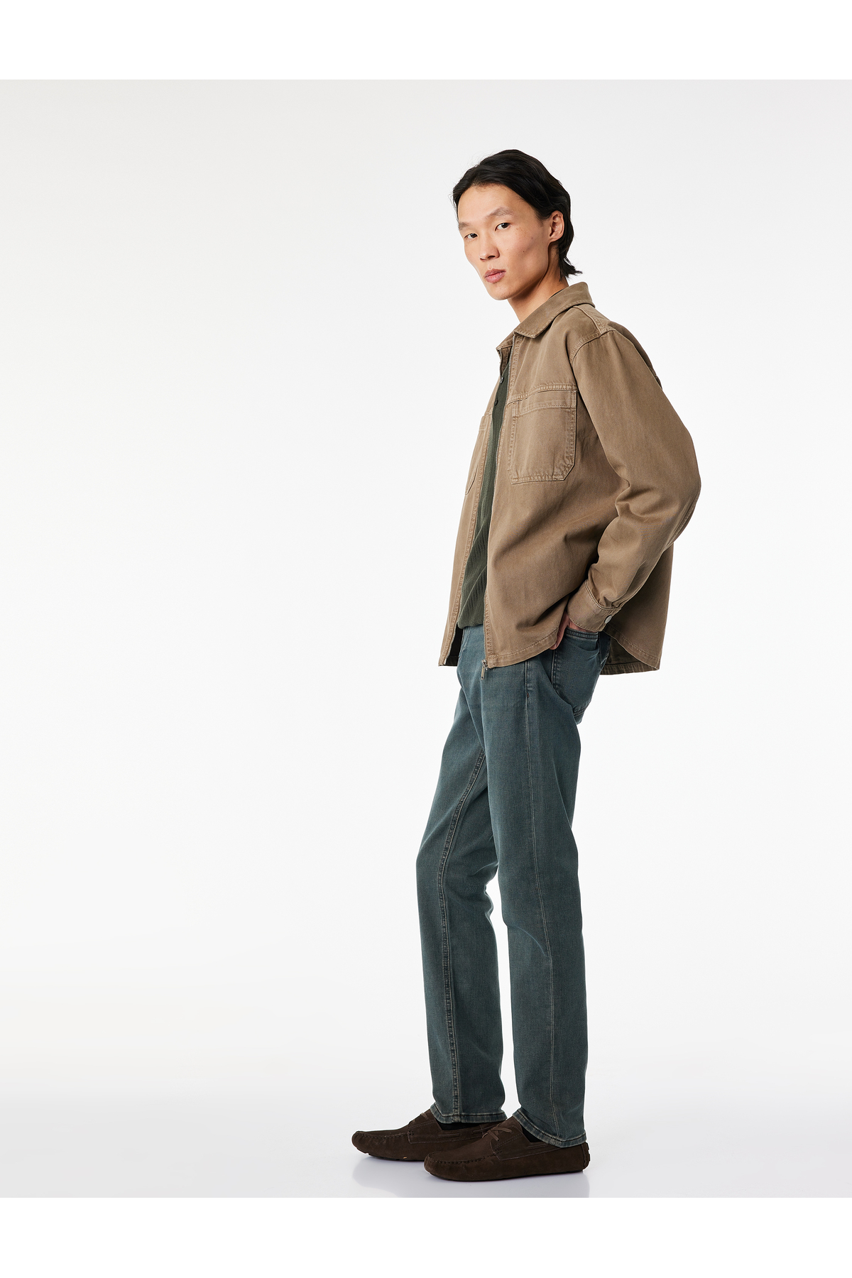 Koton Normal Bel Pamuklu Slim Fit Jean Pantolon - Brad Jean görsel 2