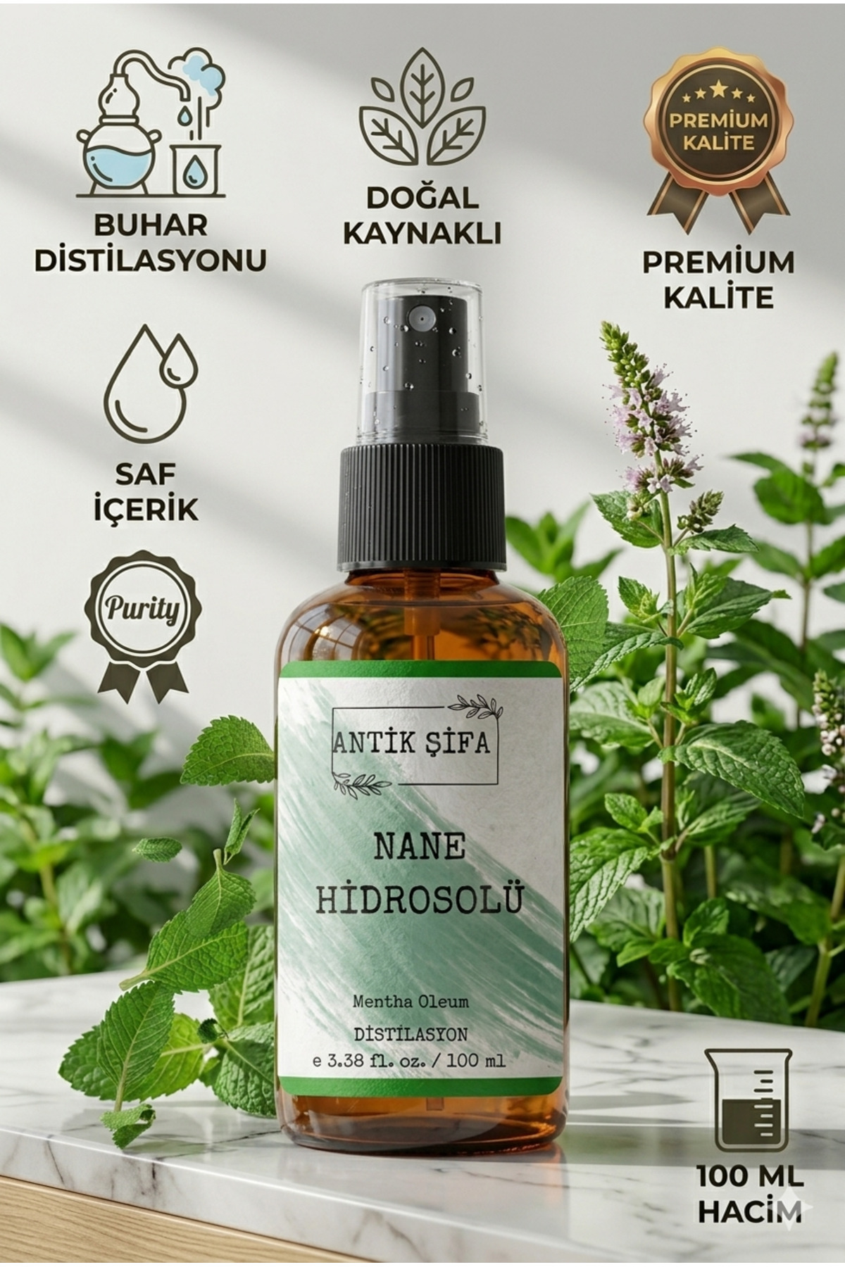 Saf Nane Hidrosolü 100 Ml - (nane Suyu) — nane1lihidrosol