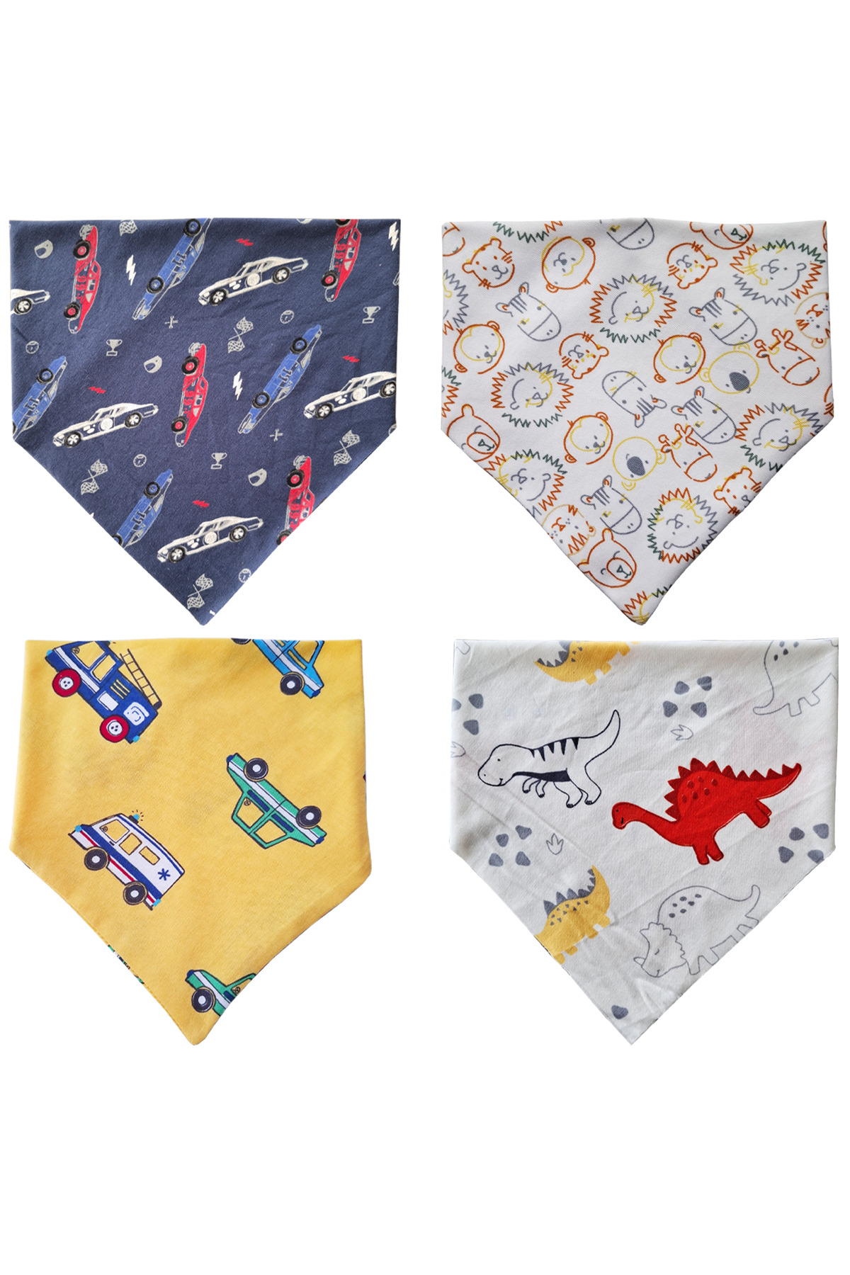 Baby Minik Üçgen Fular Penye Salya ve Mama Önlüğü 10 Adet fotoğrafı 3 (önizleme)