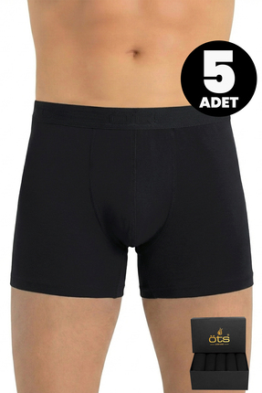 Öts Premium 5’li Erkek Modal Boxer - Hediye Kutulu, Ultra Yumuşak Modal Kumaş...