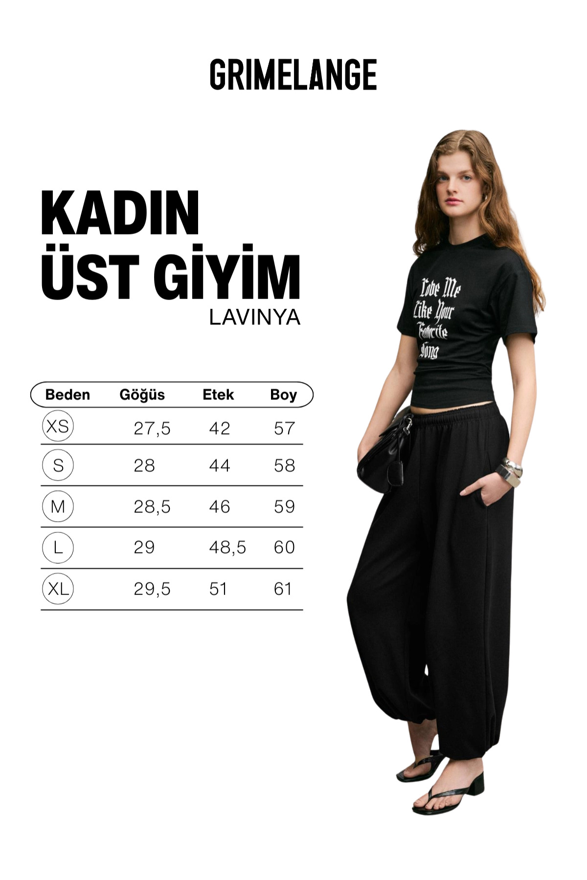 GRIMELANGE  LAVINYA Kadın Yumuşak Kumaşlı %100 Pamuk Baskı Detaylı Siyah T-Shirt - Görsel 7