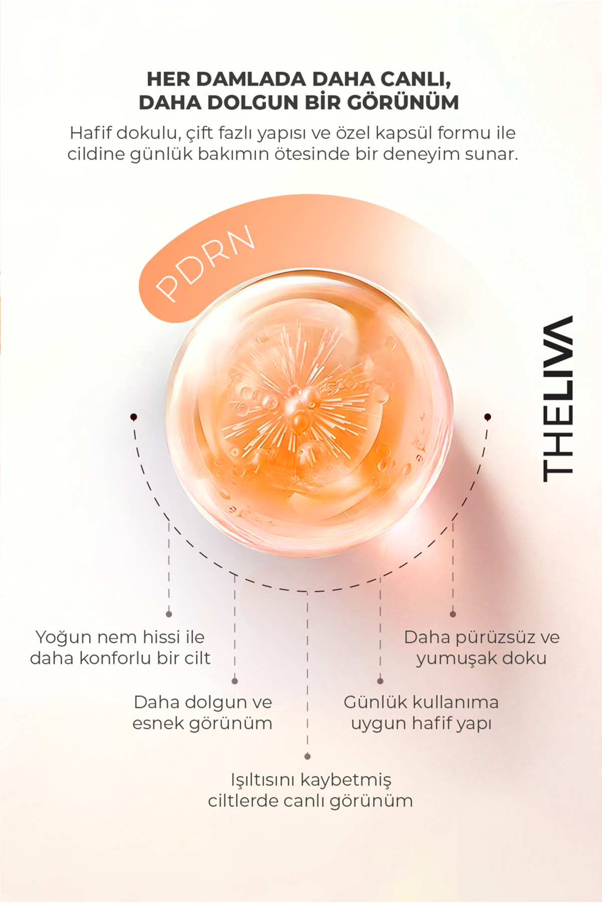 PDRN Dual Bounce Ball Serum, Çift Fazlı Essence Cilt Işıltısını Destekleyen Gençlik Serumu 30 ml — Cilt-C-serumu-somon-2 — تصویر 2 از 8