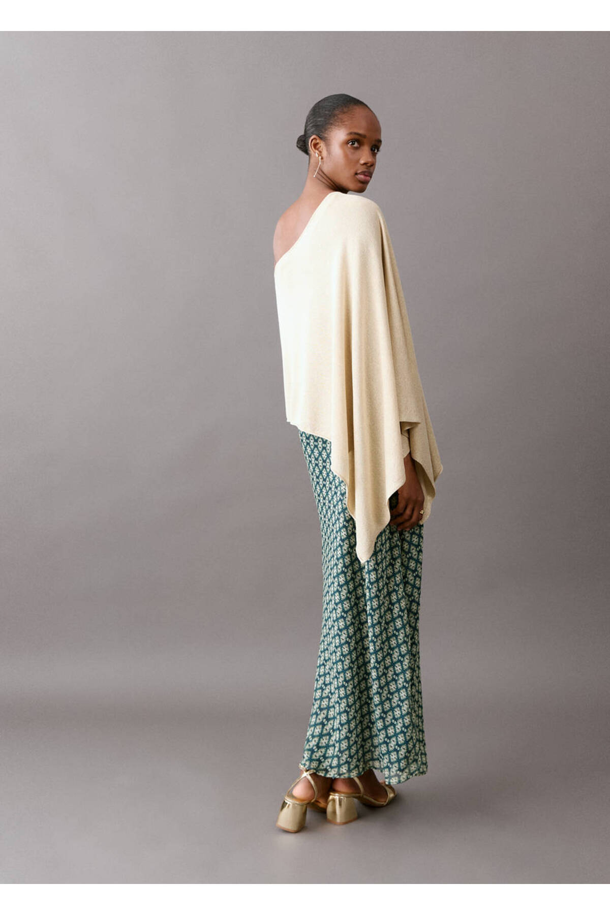 MANGO Teen  Asimetrik triko panço - Görsel 4