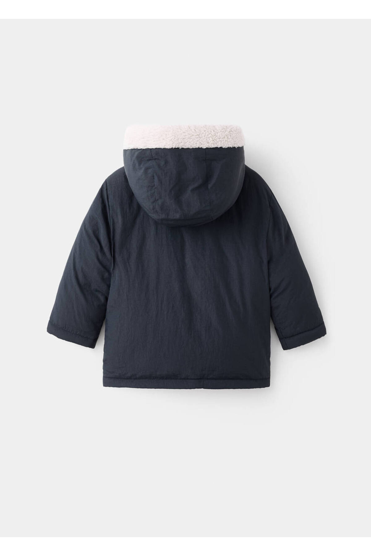 MANGO Baby Kapüşonlu düğmeli anorak fotoğrafı 3 (önizleme)