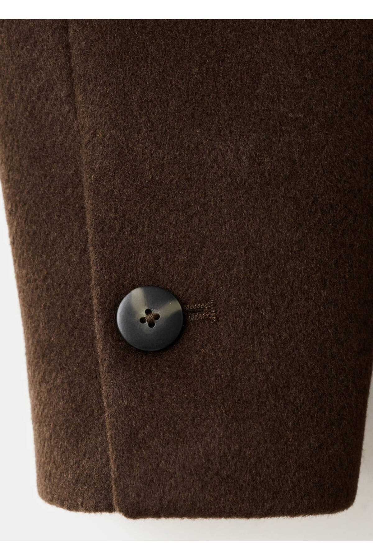 MANGO  Kruvaze yün karışımlı palto - Görsel 5