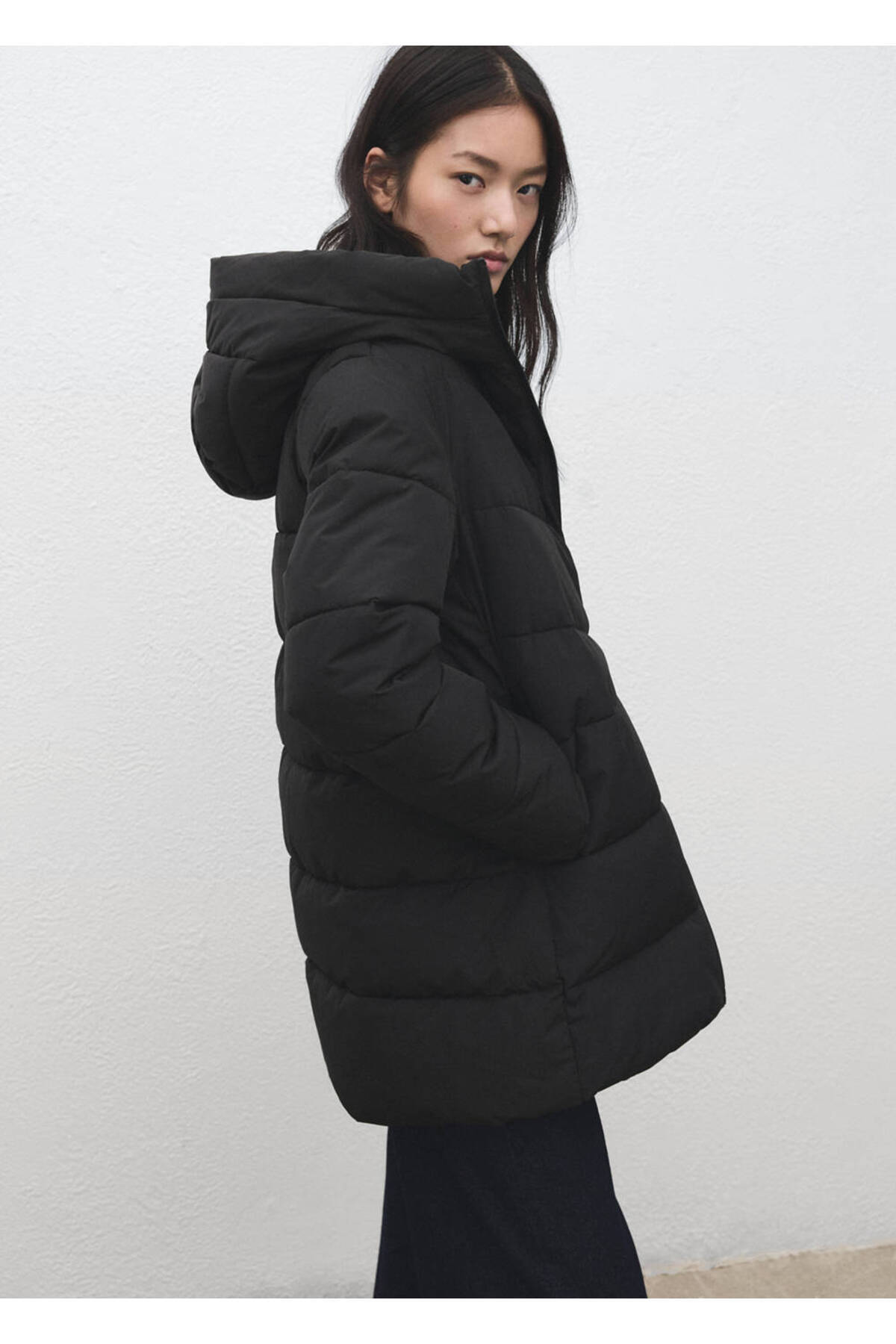 MANGO  Kapüşonlu kapitone anorak - Görsel 7