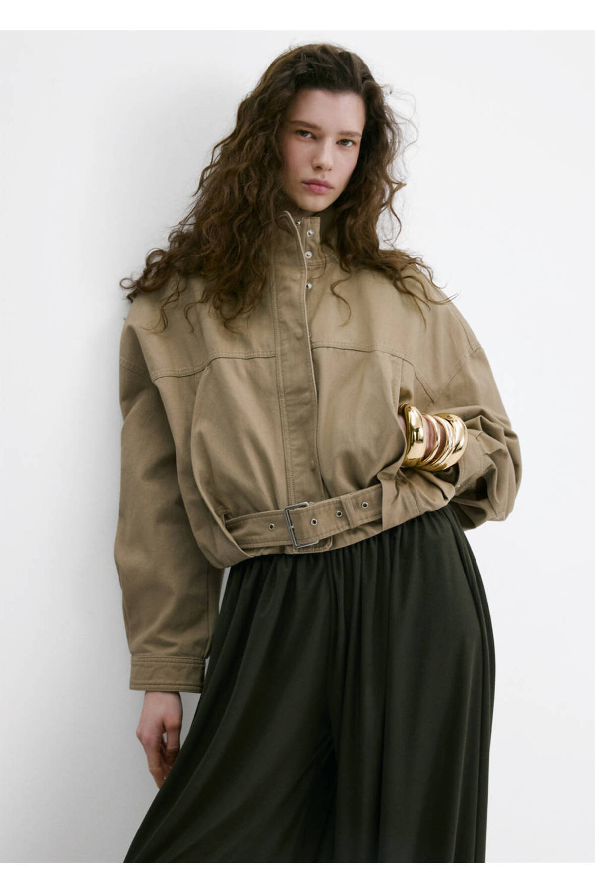 MANGO  Oversize cepli denim mont