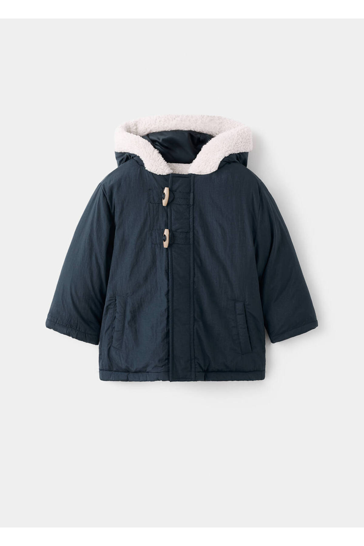 MANGO Baby Kapüşonlu düğmeli anorak fotoğrafı 2 (önizleme)