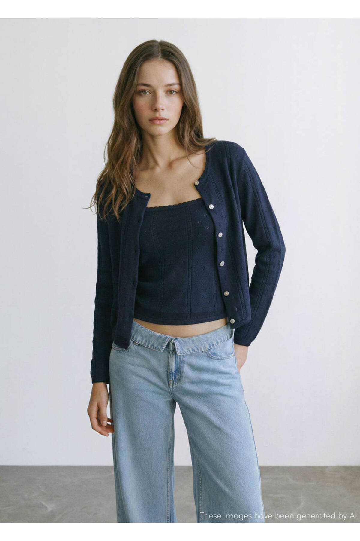 MANGO Teen  İşlemeli triko hırka