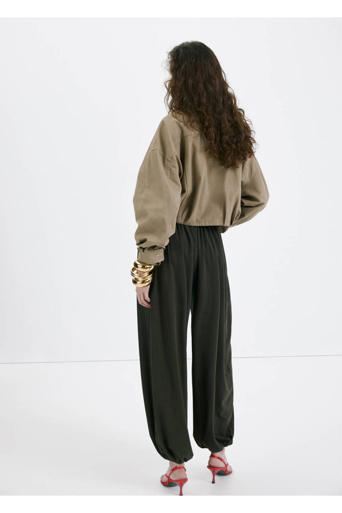 MANGO  Oversize cepli denim mont - Görsel 4