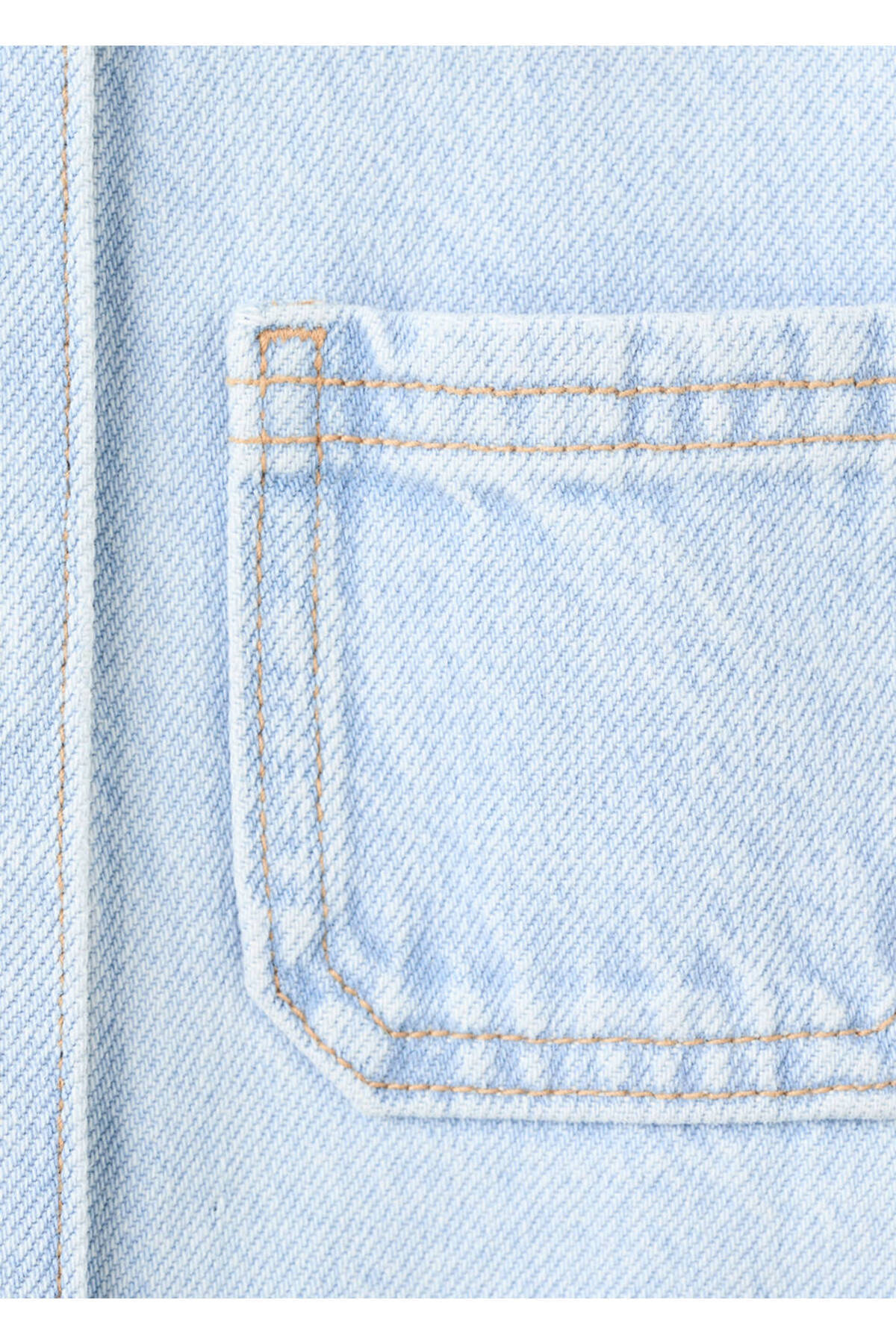 MANGO Baby Kürk yakalı denim mont fotoğrafı 5 (önizleme)