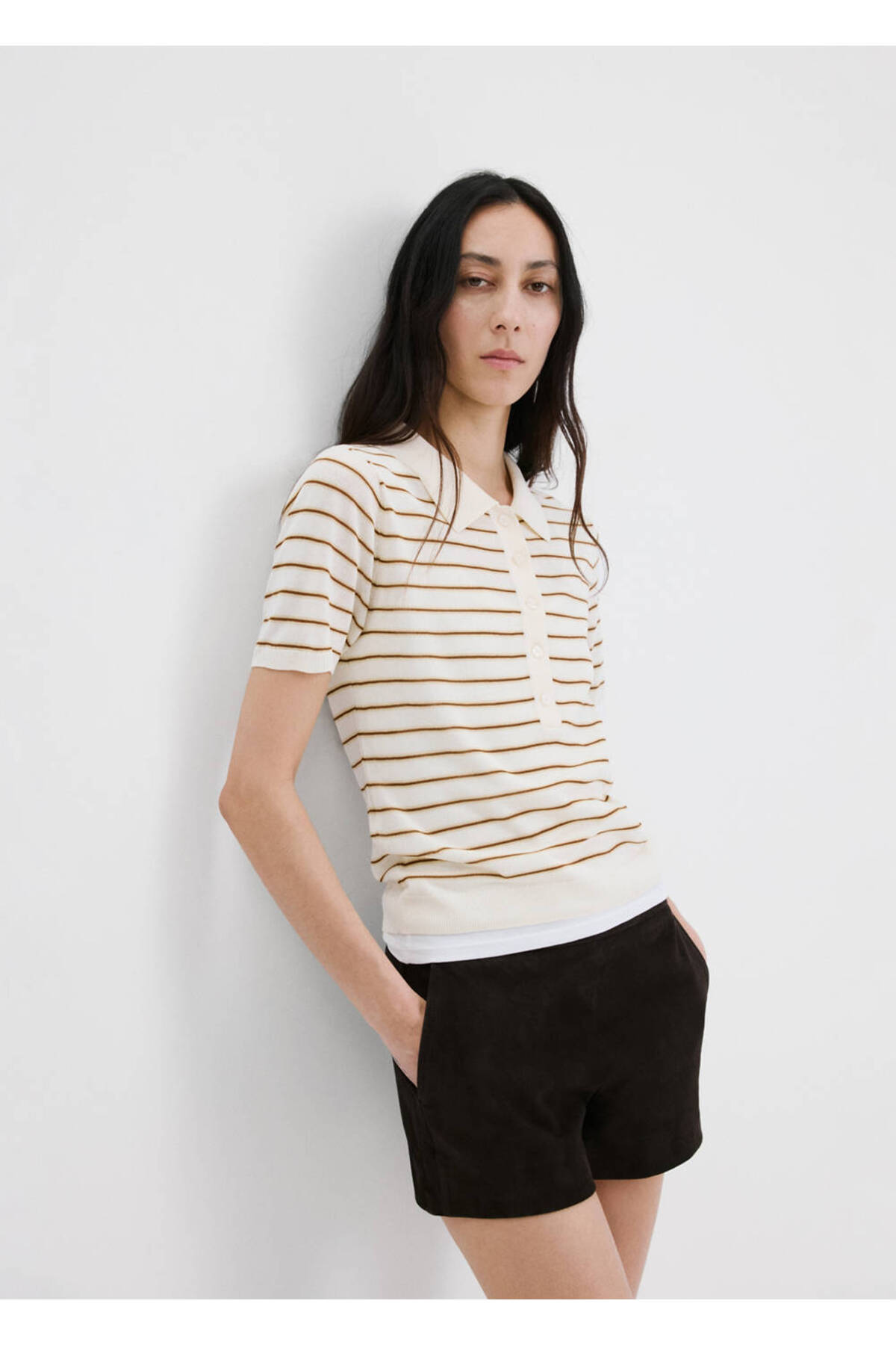 MANGO  Polo yaka kazak