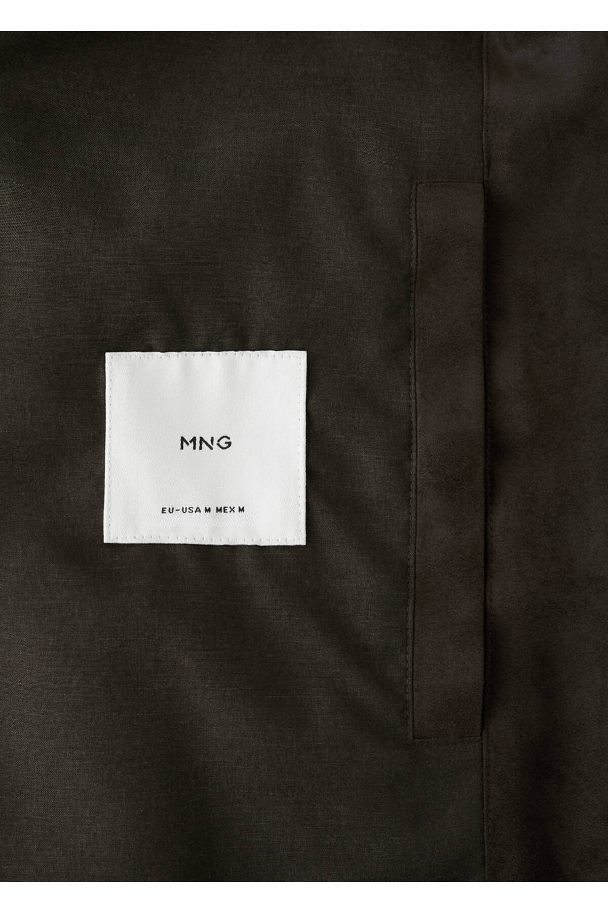 MANGO Man  Suni süet biker ceket - Görsel 5