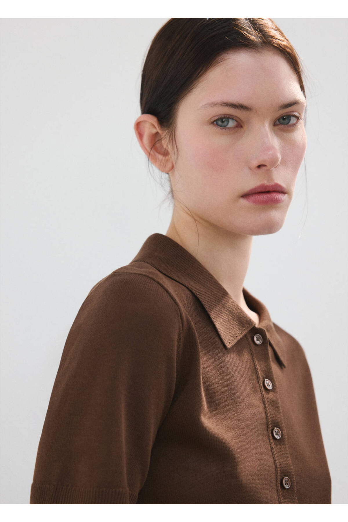 MANGO  Polo yaka kazak - Görsel 6