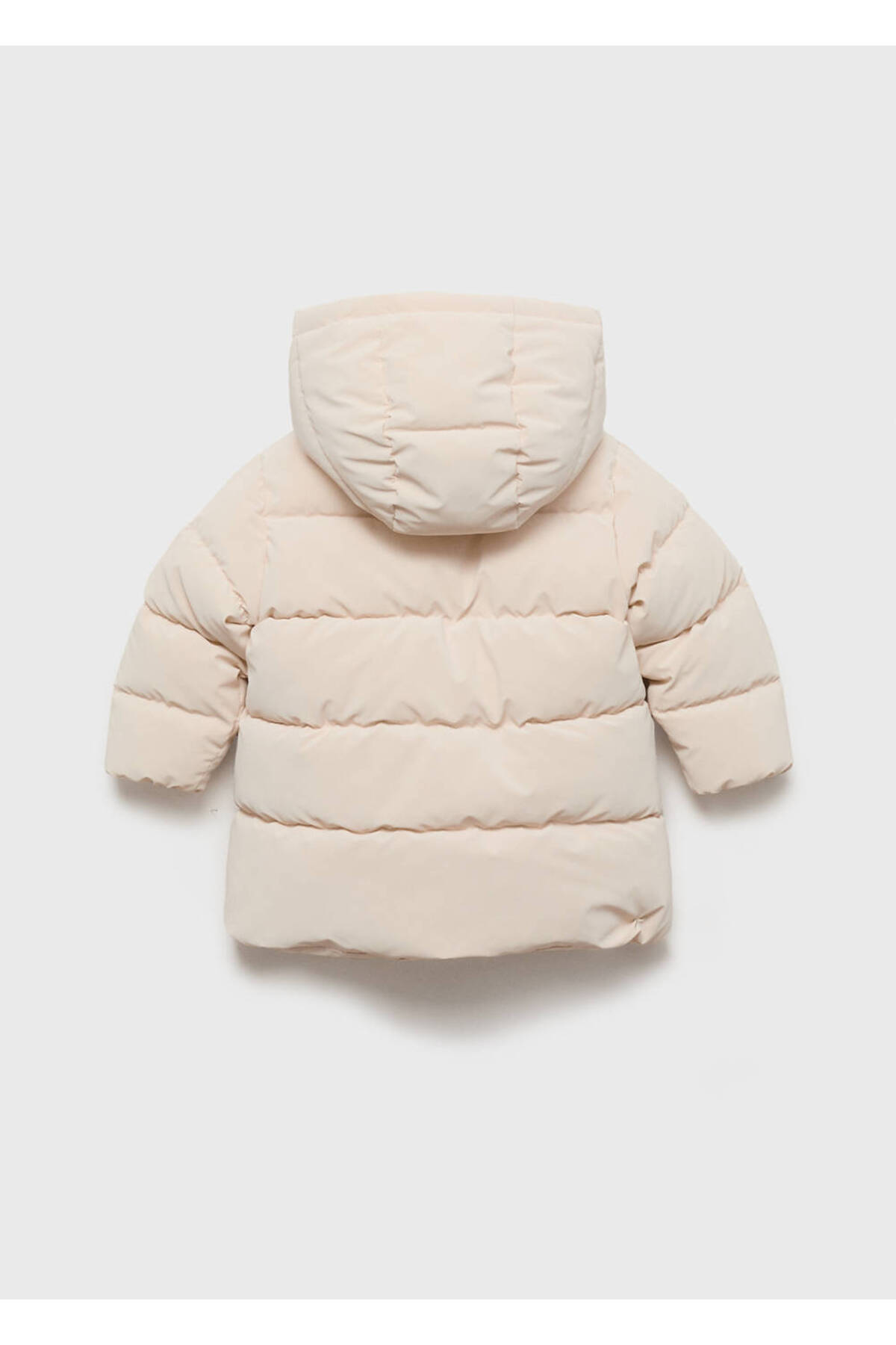MANGO Baby Kapüşonlu uzun kapitone anorak fotoğrafı 4 (önizleme)