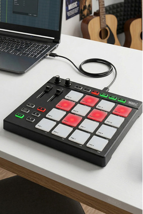 Midex Pad Controller-16 Stüdyo Midi Pad Controller (48 ADET PAD BANKASI)
