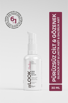 uLOOK AHA BHA Peeling Serum 30 ml – Gözenek Karşıtı Cilt Yenileyici Salisilik...