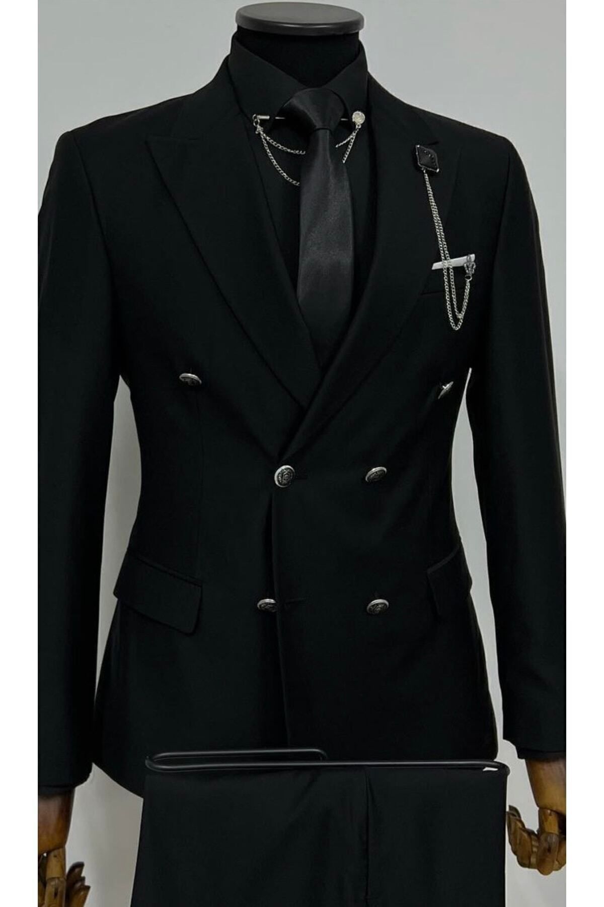 Terziayhan  Takım Elbise Kruvaze Slim Fit - Görsel 3