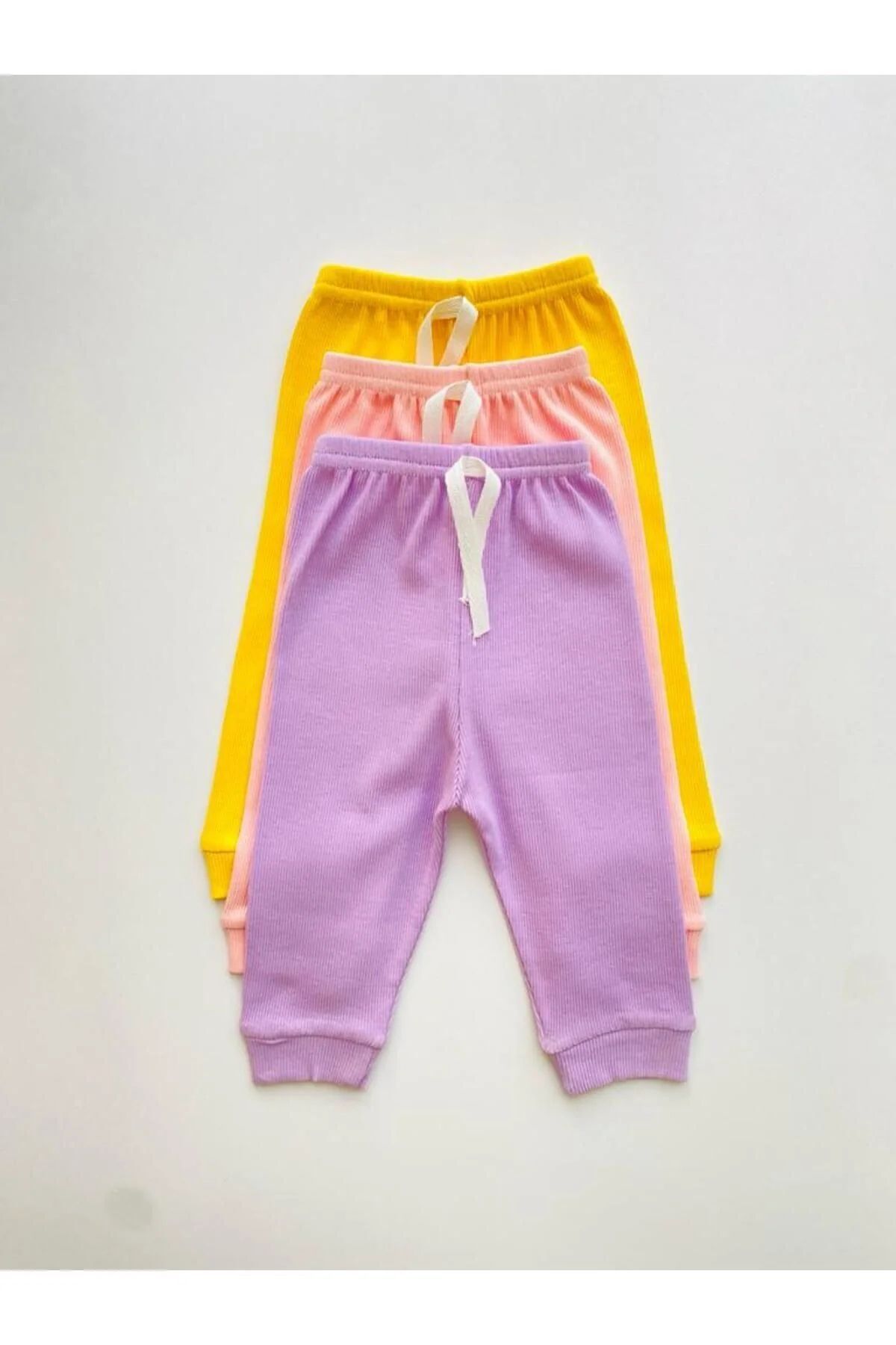 EFU BABY 3'lü %100 Pamuklu Uzun Kol Bebek Body Pantolon Takım fotoğrafı 6 (önizleme)