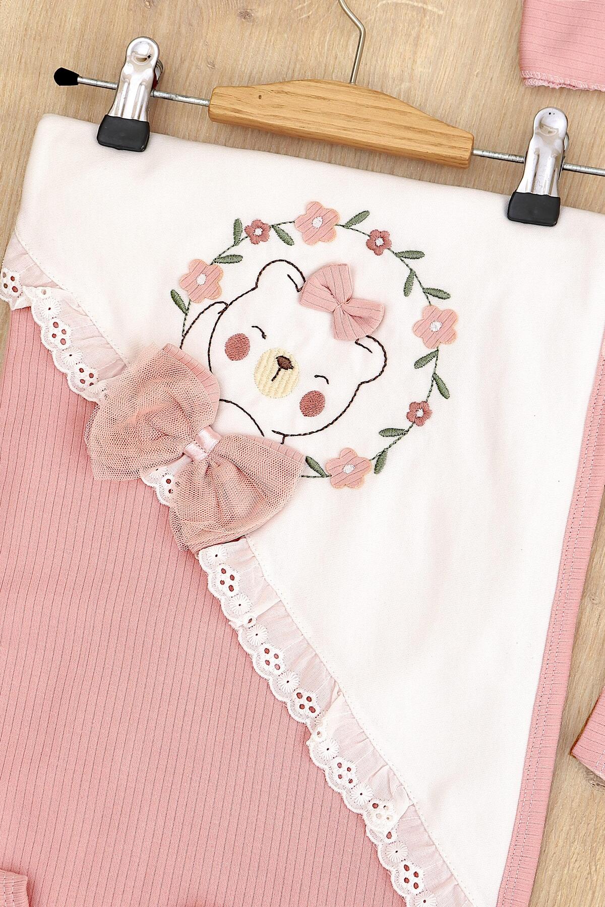 Sitilin Kız Bebek Hastane Çıkışı 10 Yenidoğan Set STL6743 fotoğrafı 6 (önizleme)